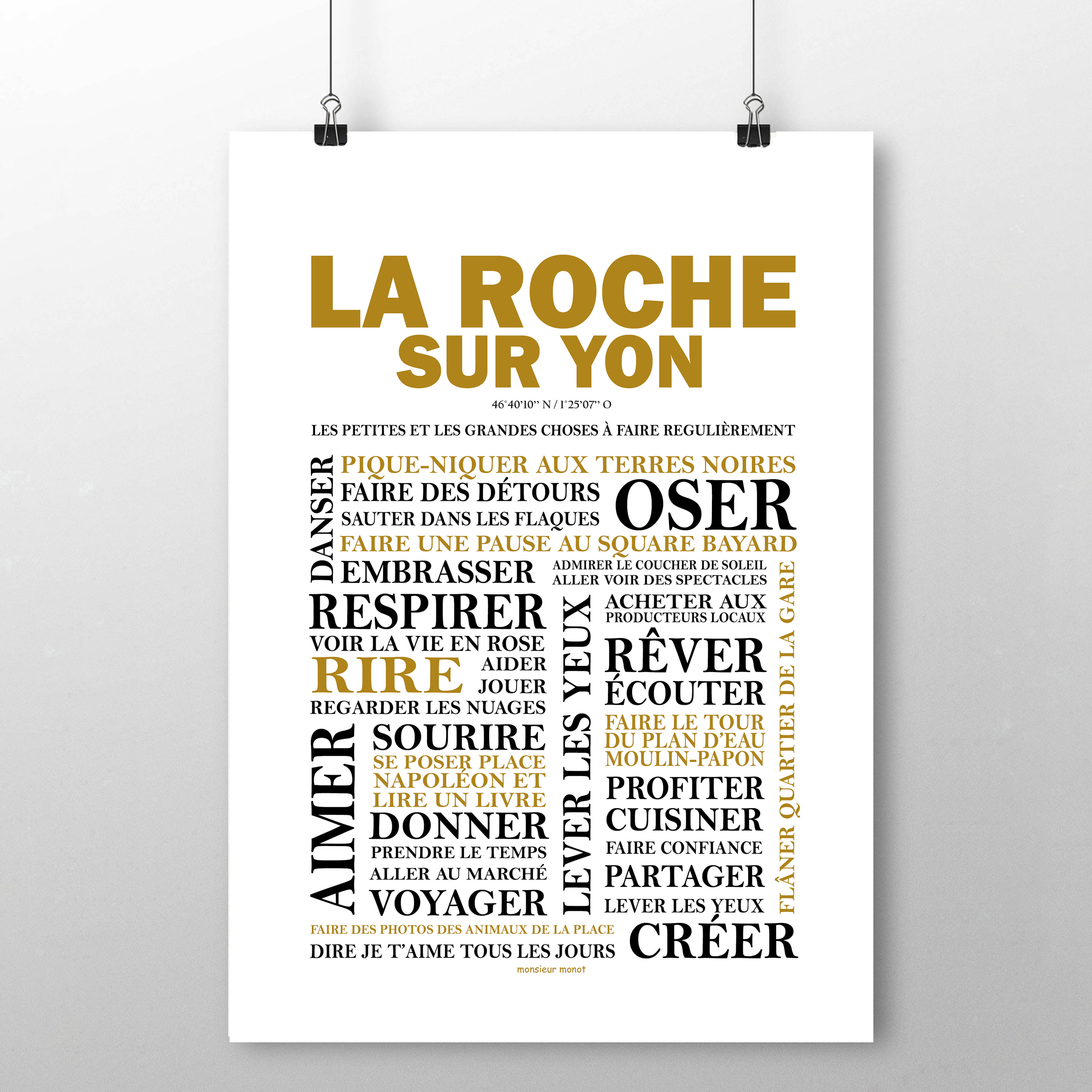 affiche La roche sur yon les choses a faire