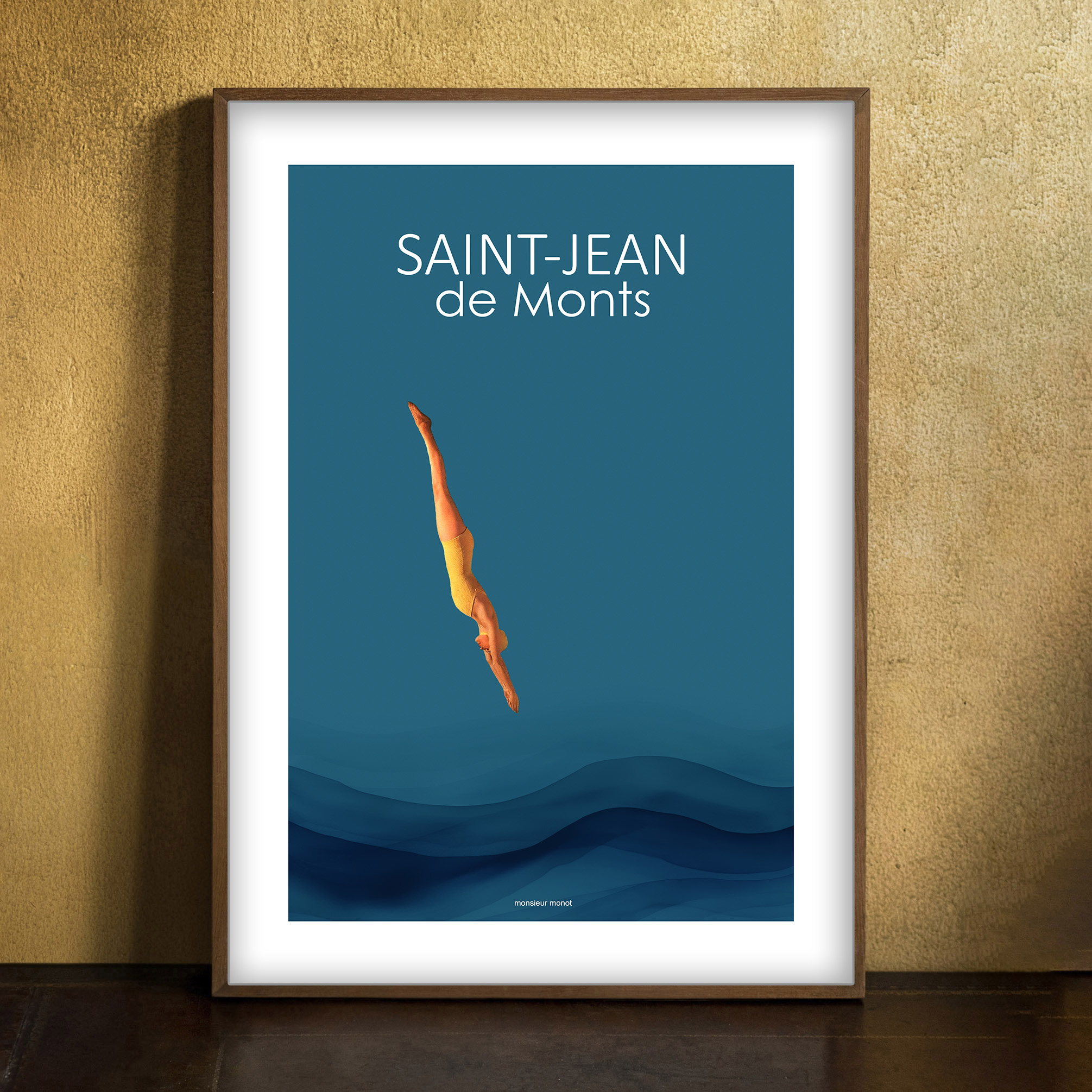 affiche Saint Jean de Monts plongeuse