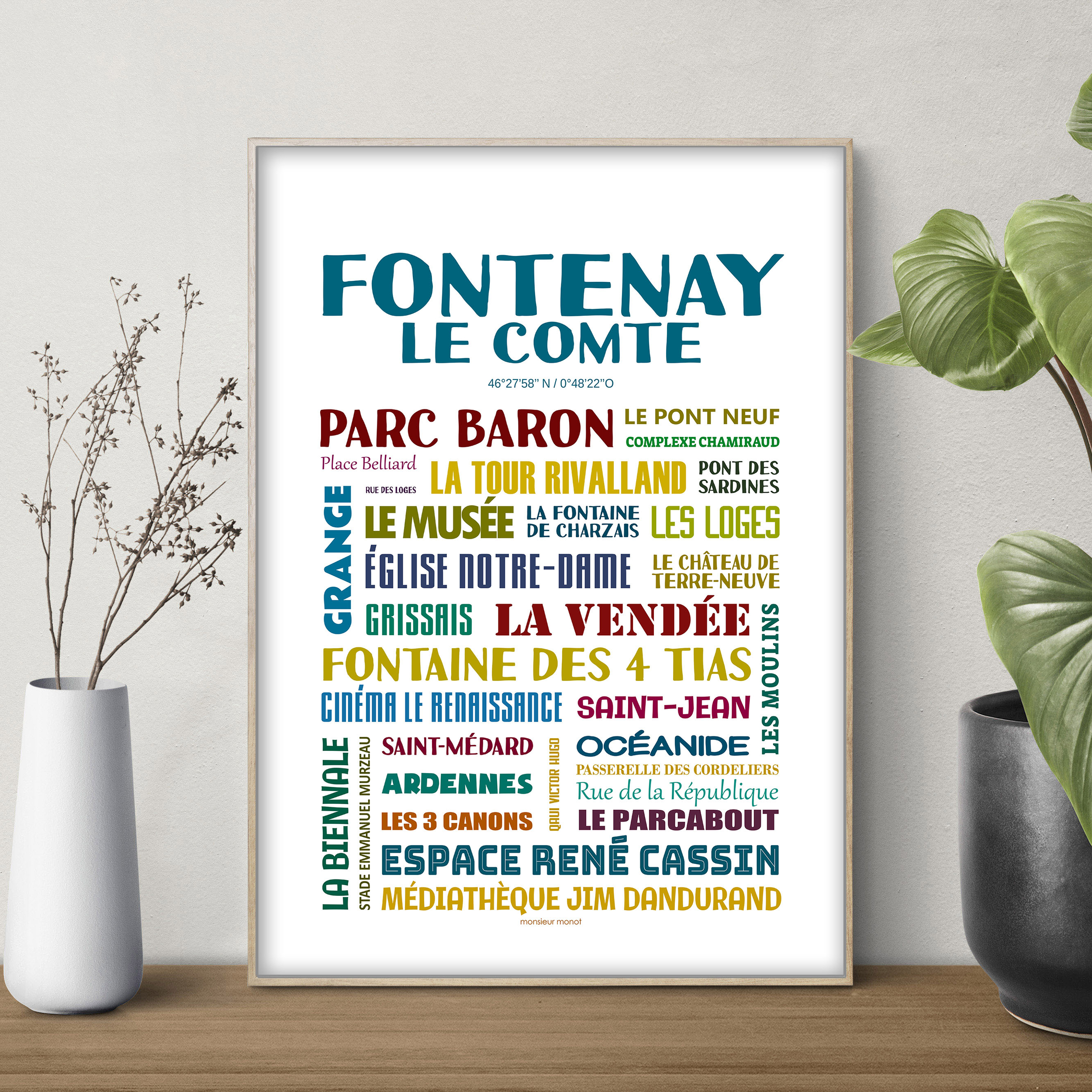 affiche Fontenay Le Comte quartiers