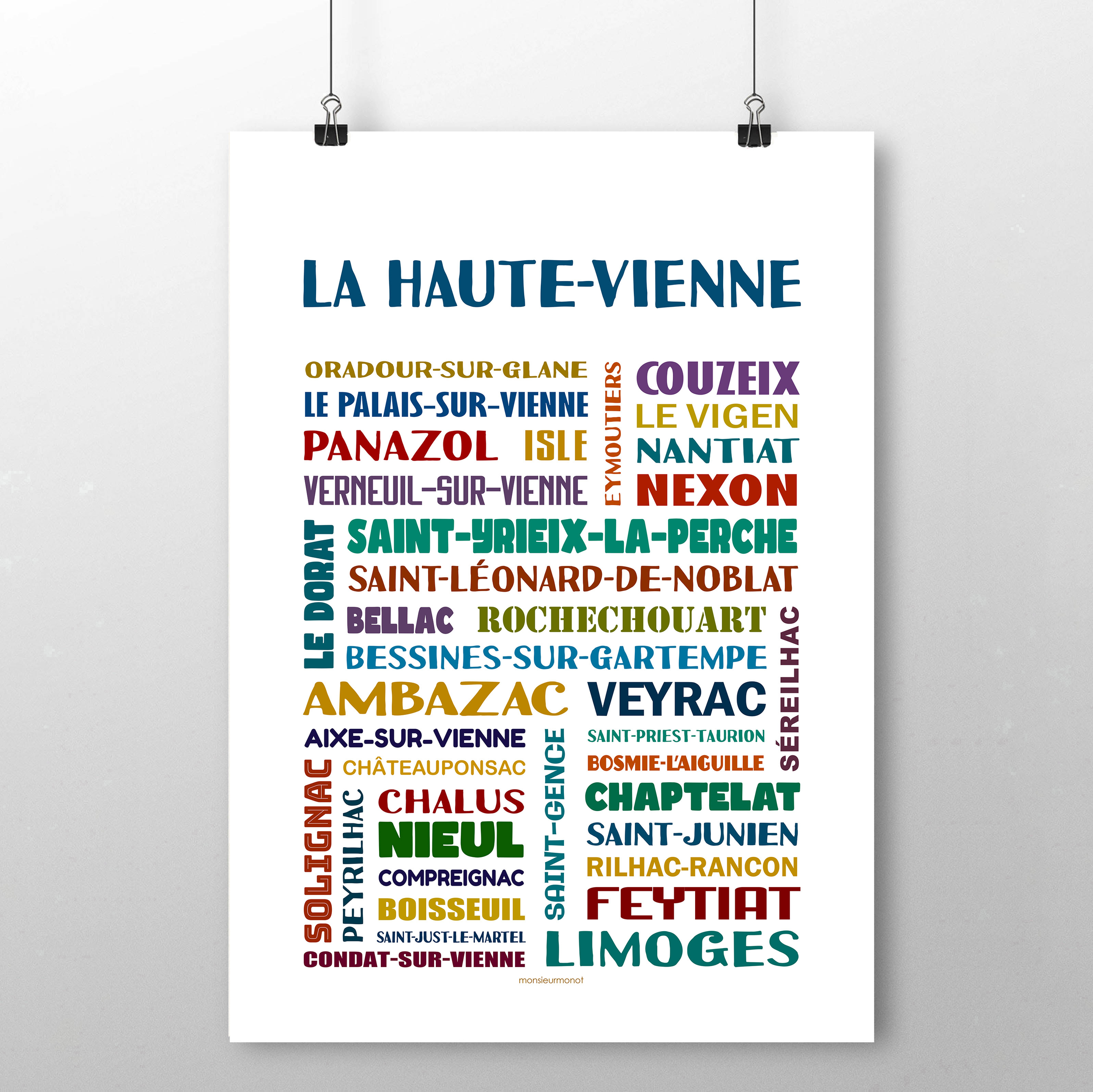 affiche La Haute Vienne  2 NEW