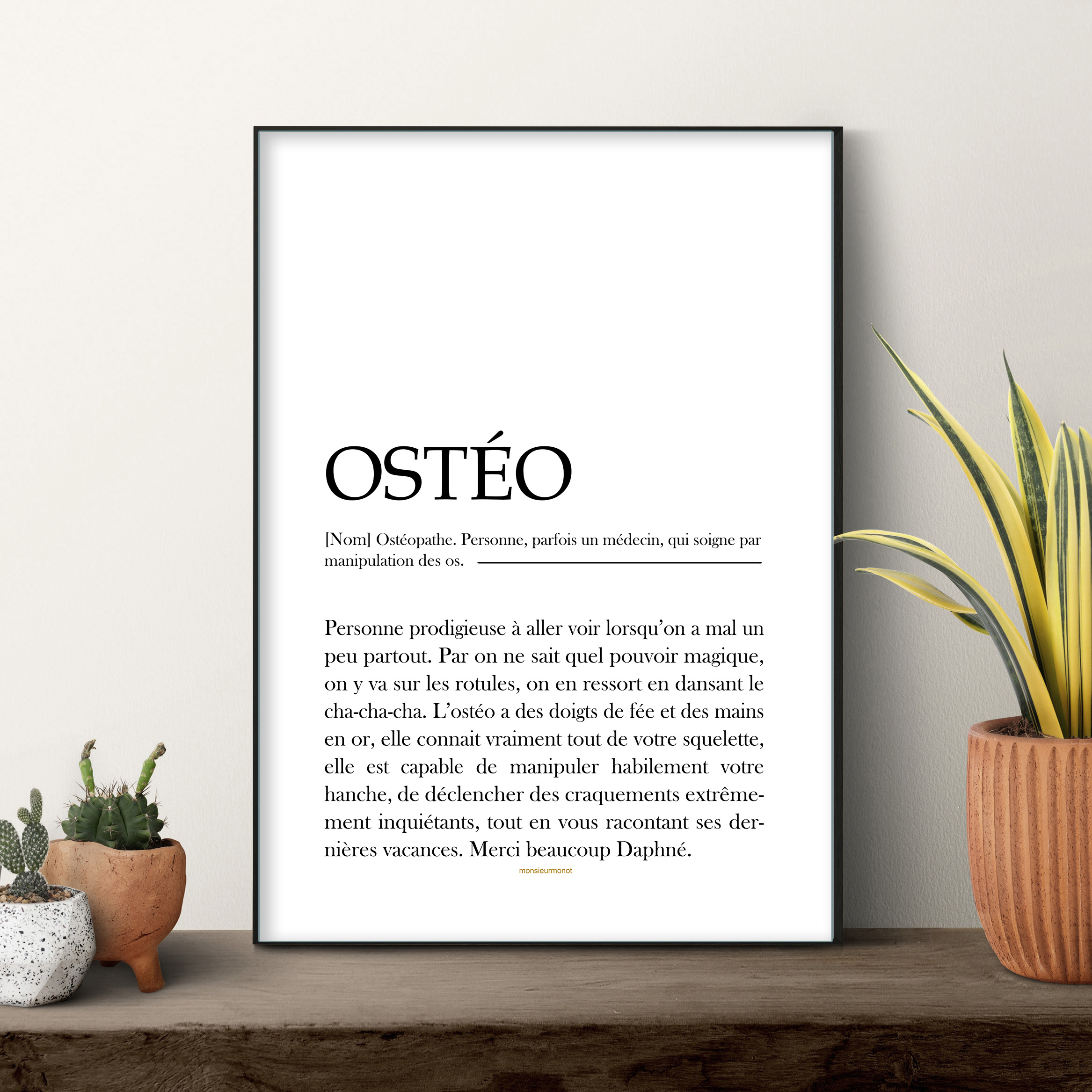 affiche Osteo femme