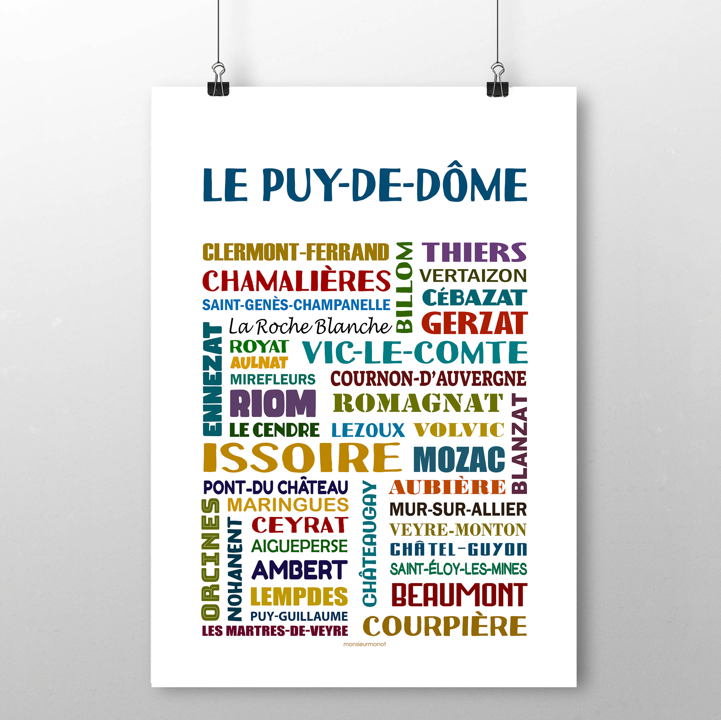 affiche Le puy de Dôme 2