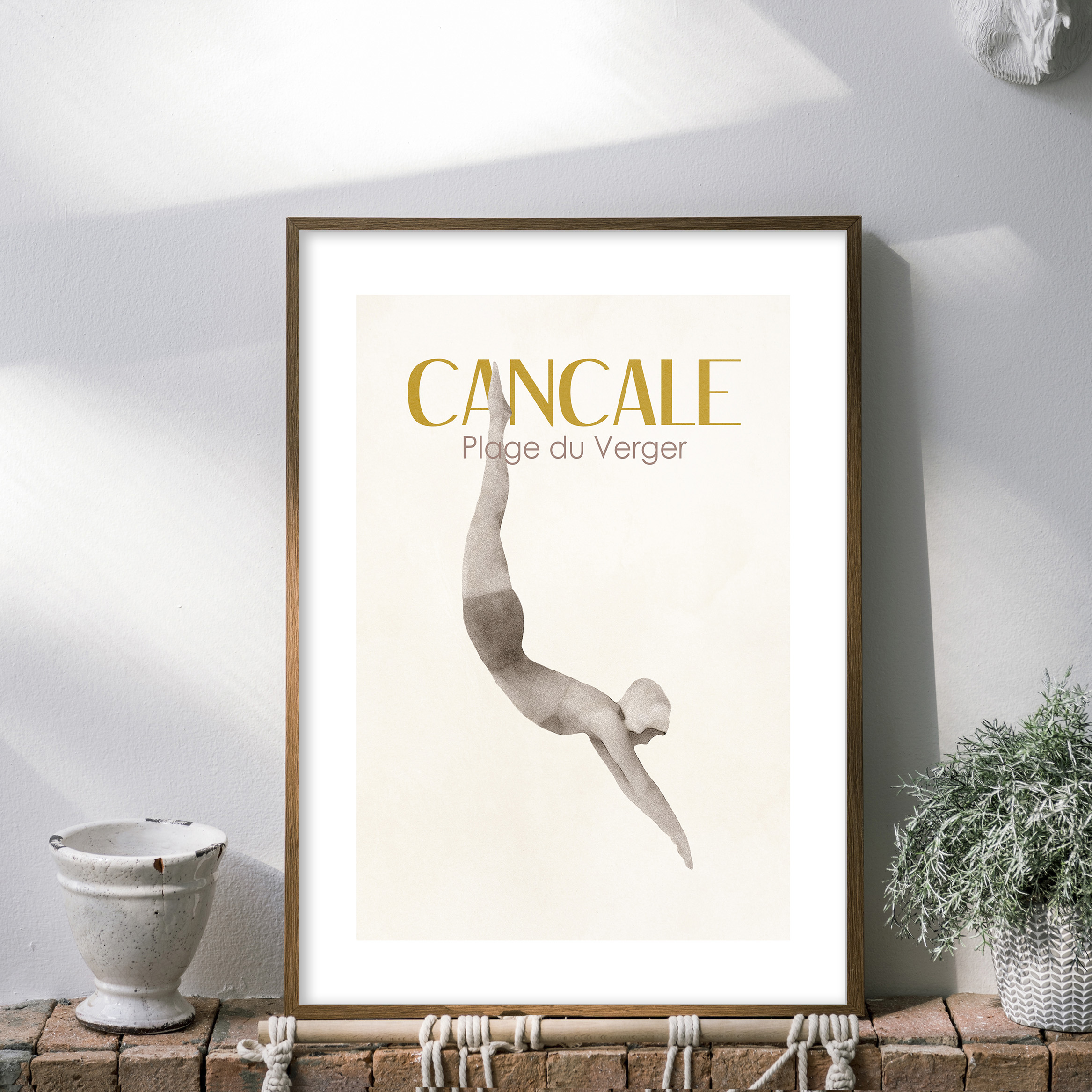 Affiche Cancale plage du Verger