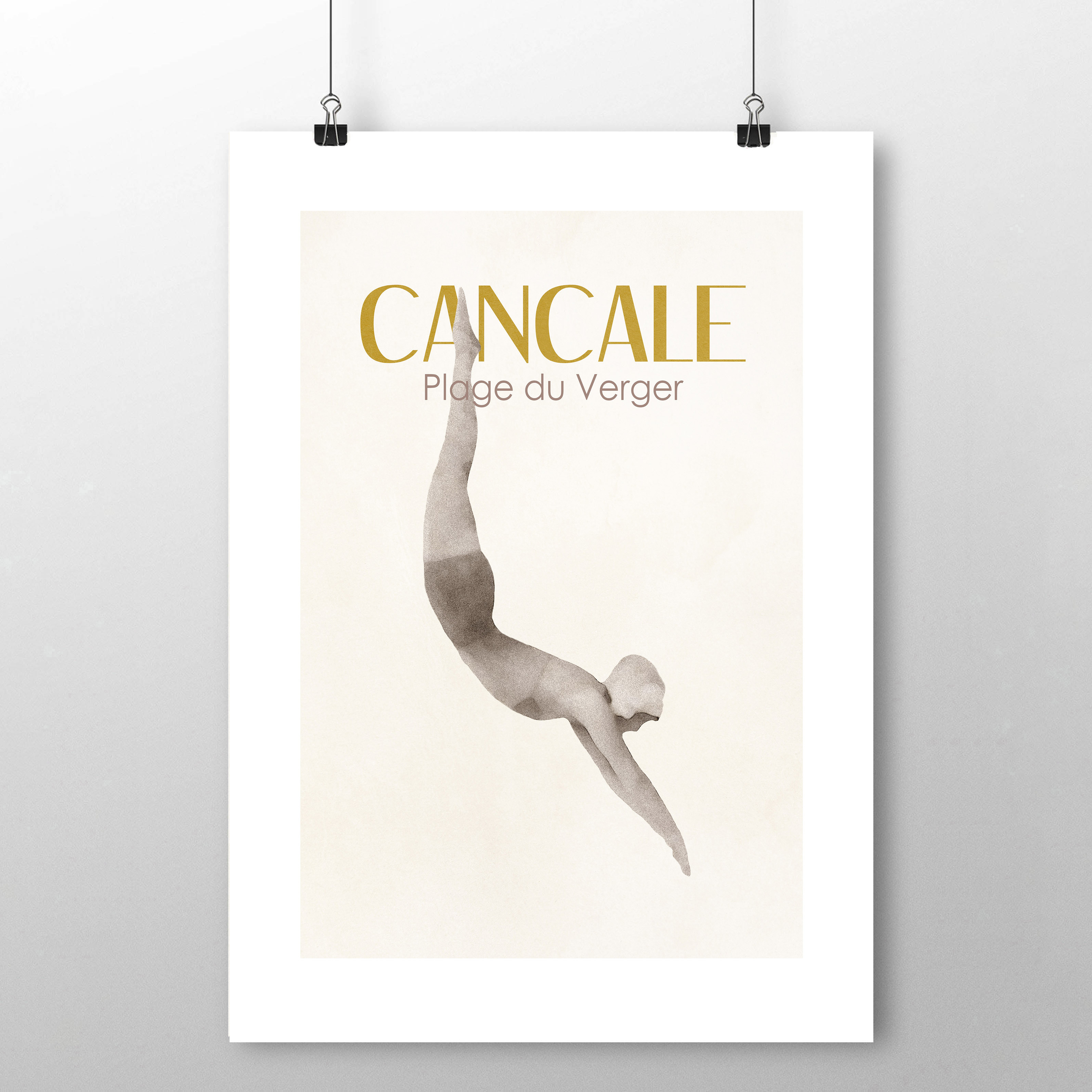 affiche Cancale plage du Verger 2