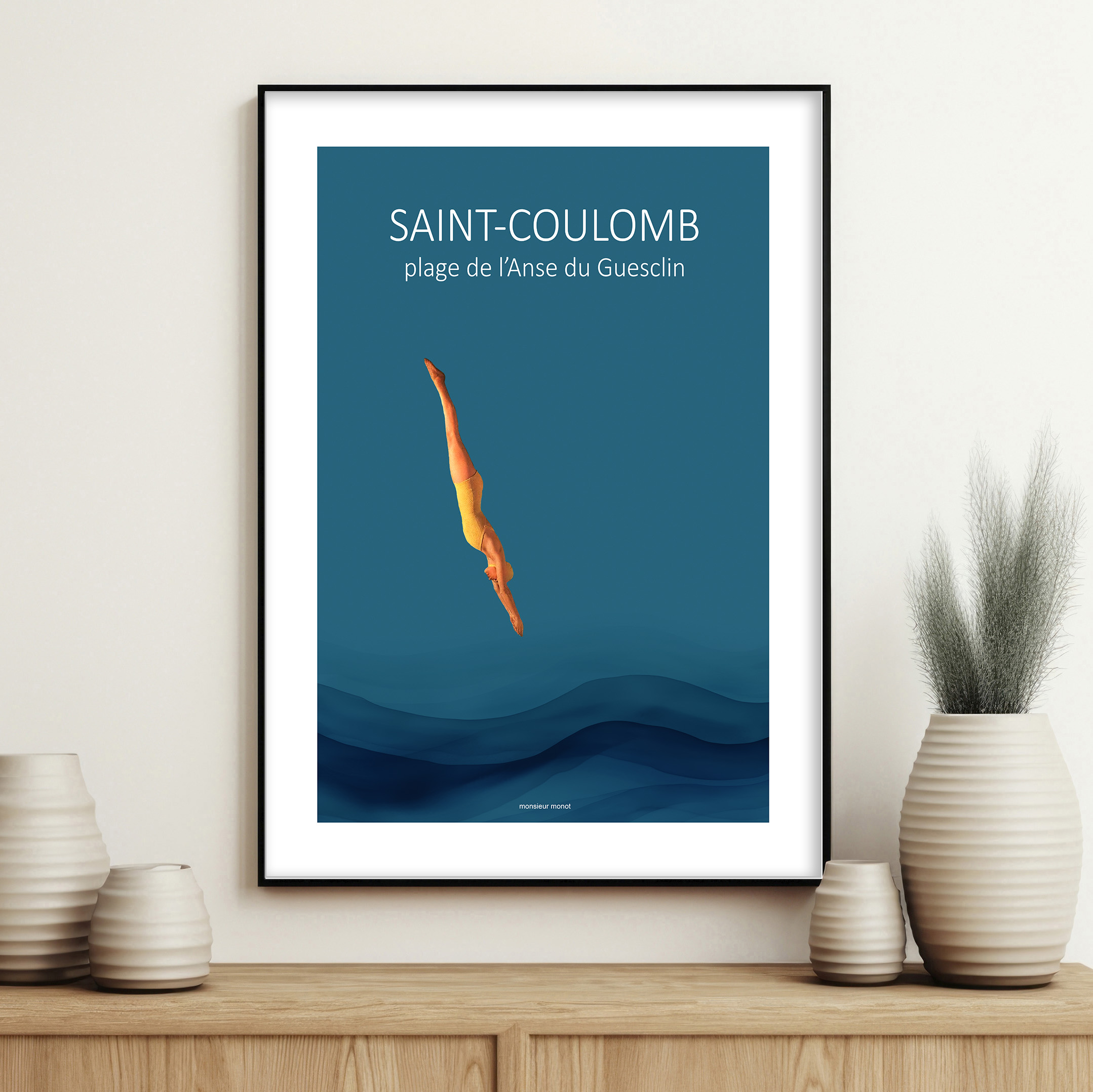 affiche Saint-Coulomb plage