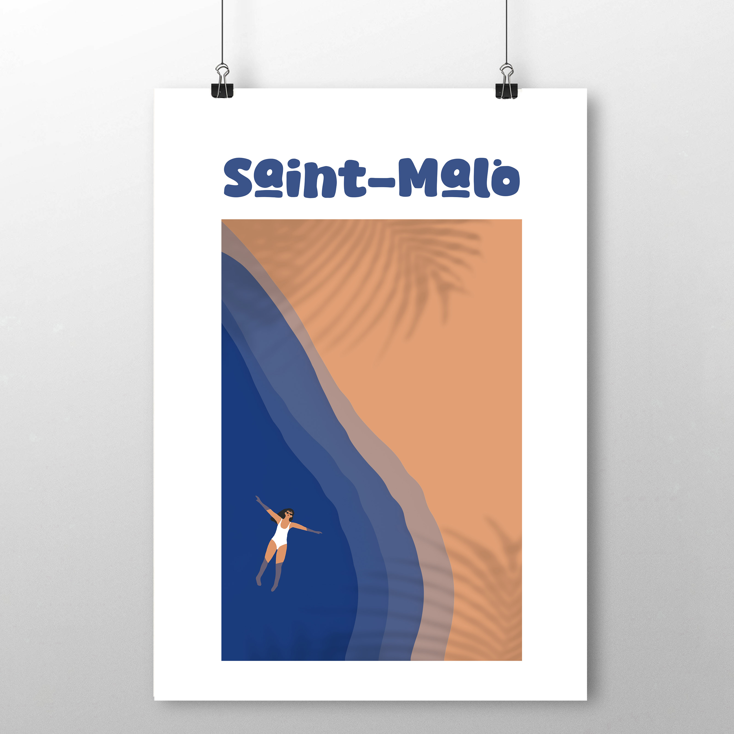 affiche Saint-Malo plage 2