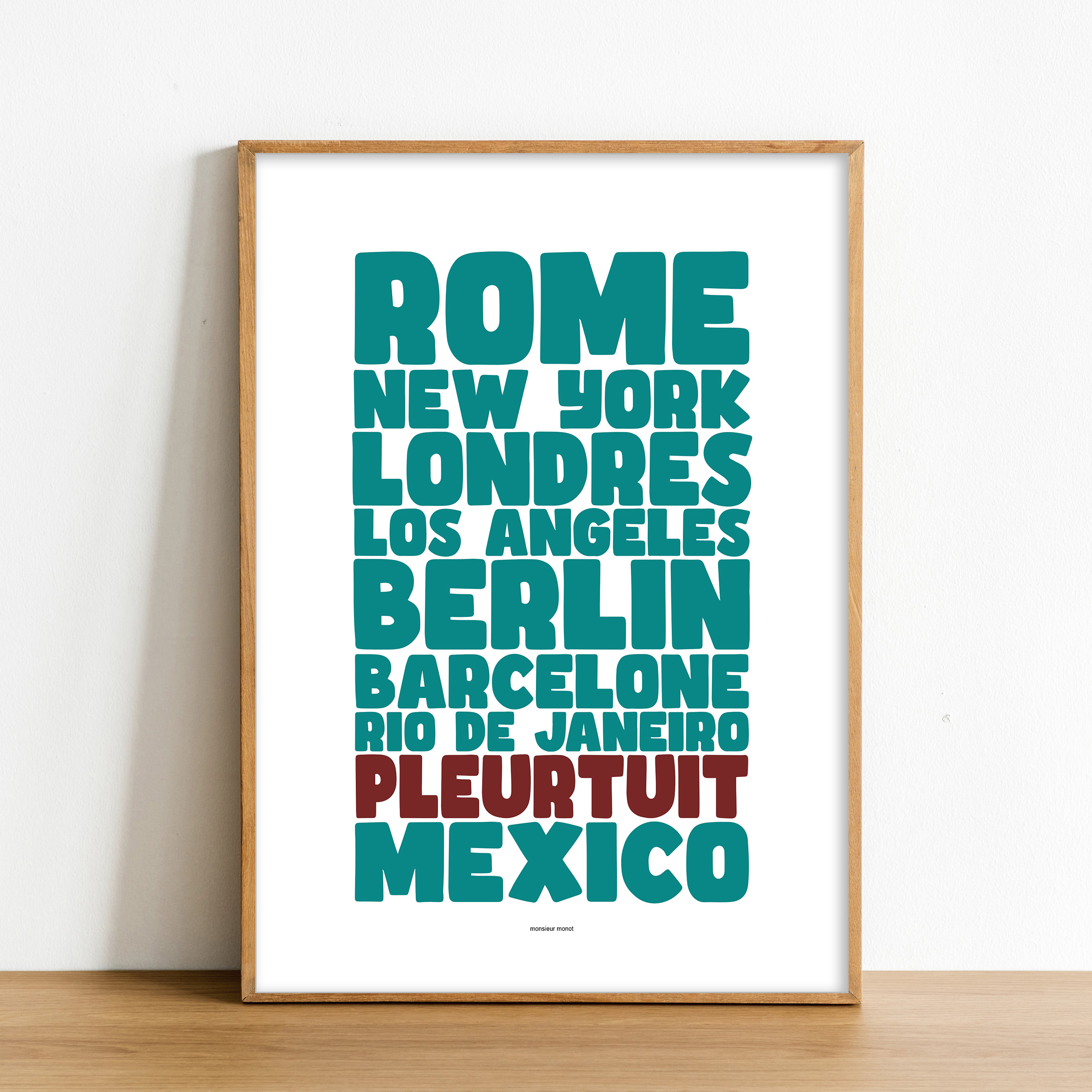 affiche Pleurtuit villes celebres