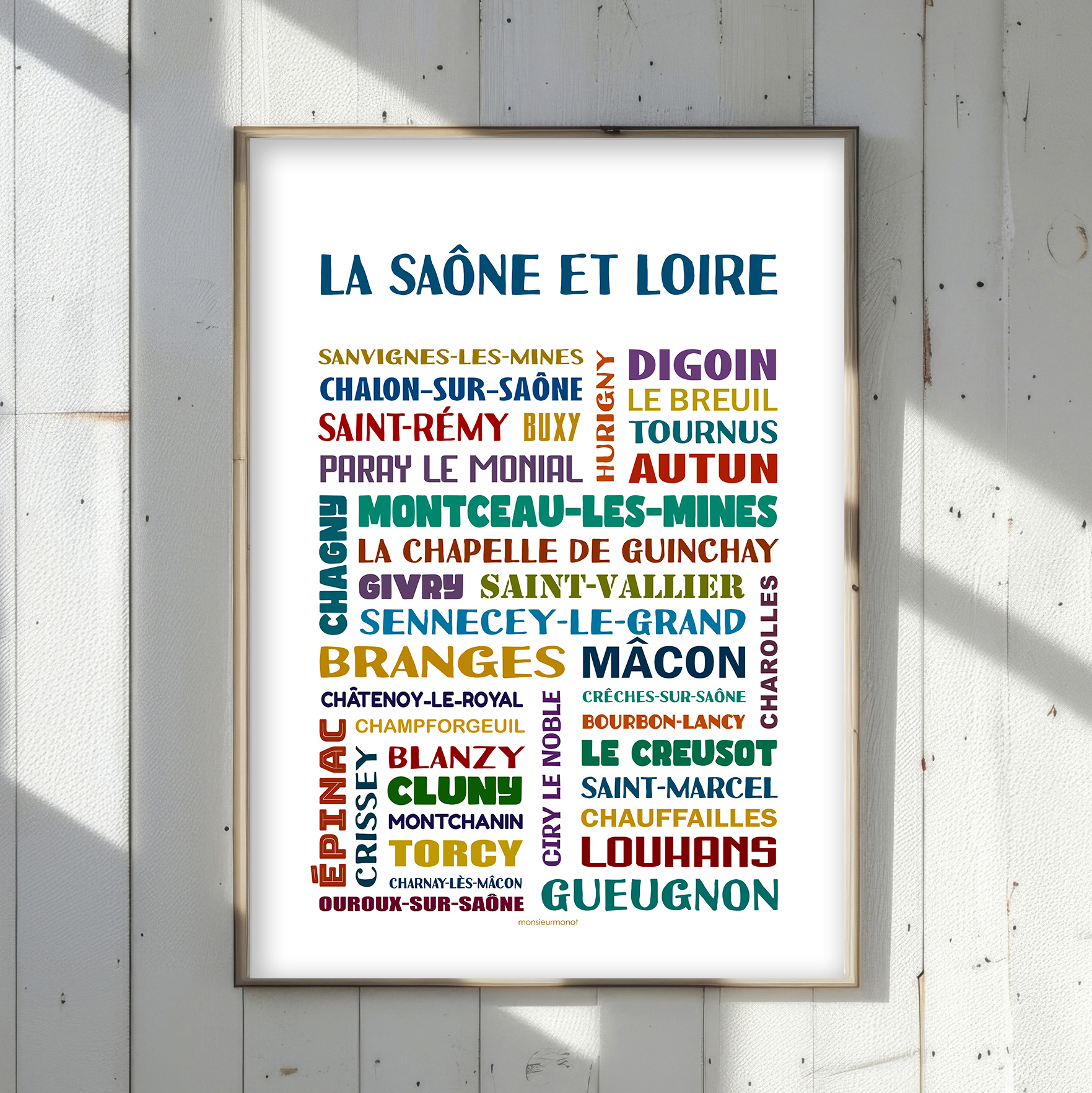 affiche La Saône et Loire