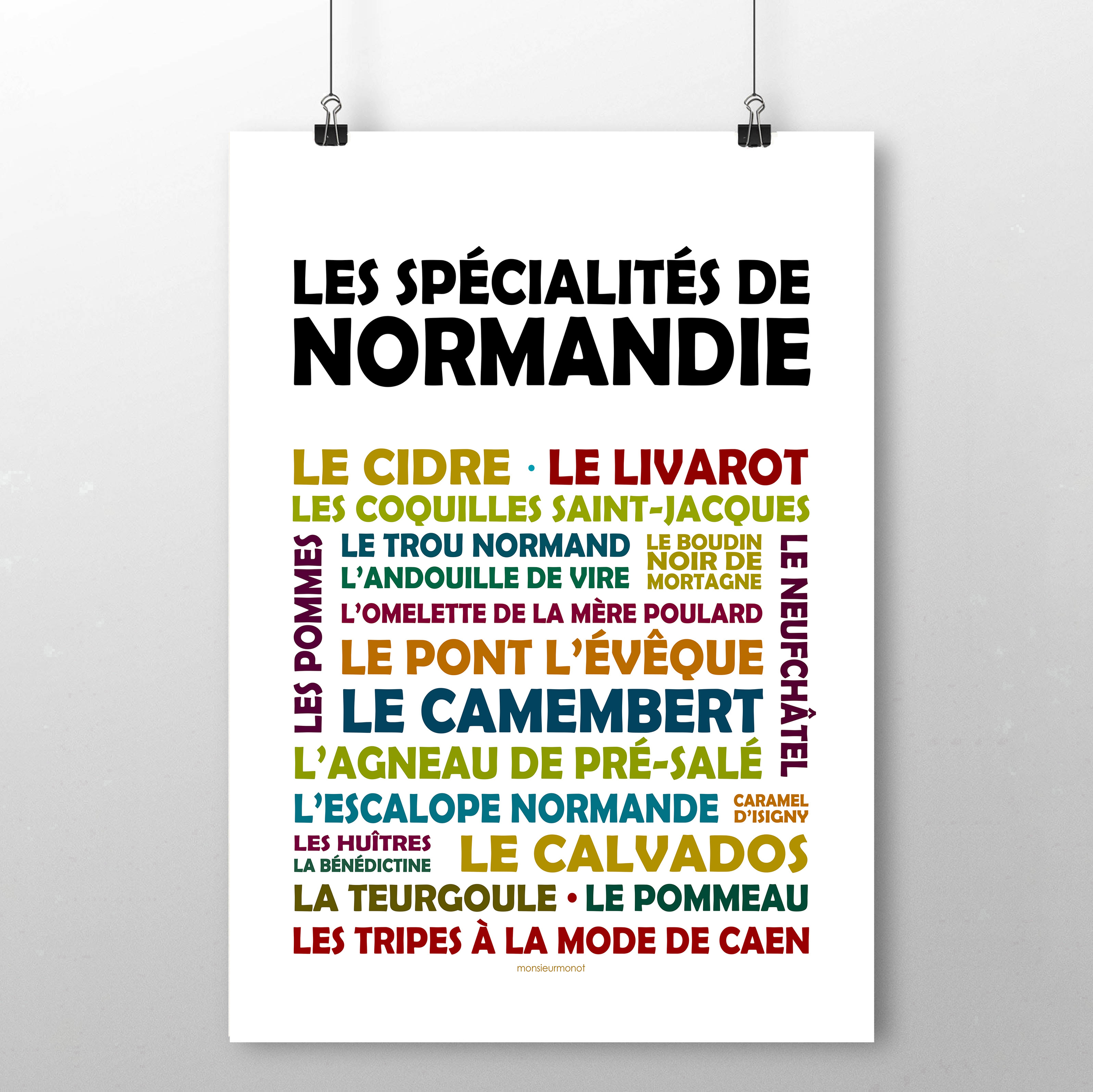 affiche Les spécialités de Normandie 2