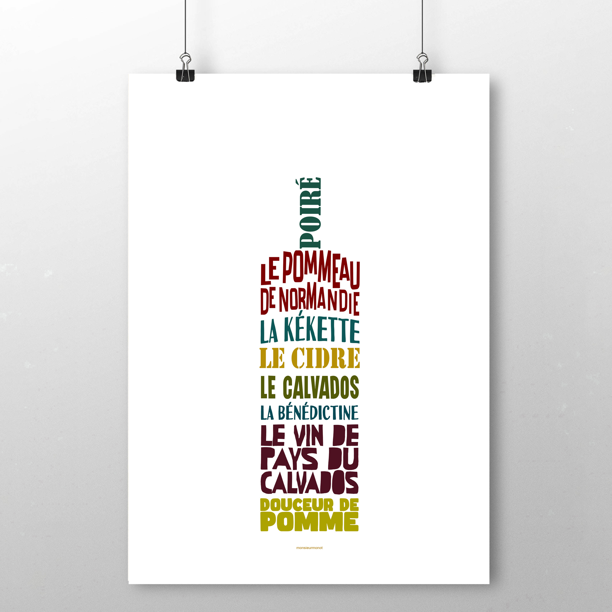 affiche Les Boissons de Normandie 1 -