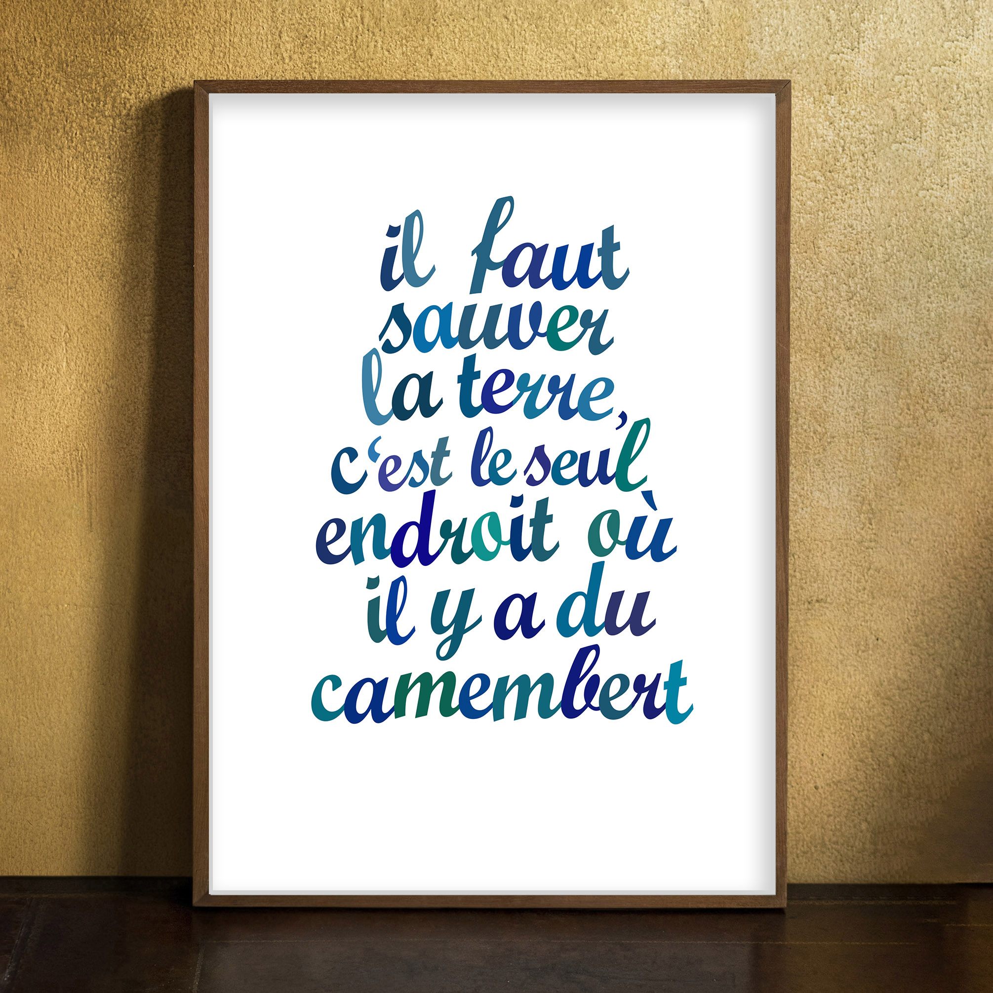 affiche Il faut sauver... camembert