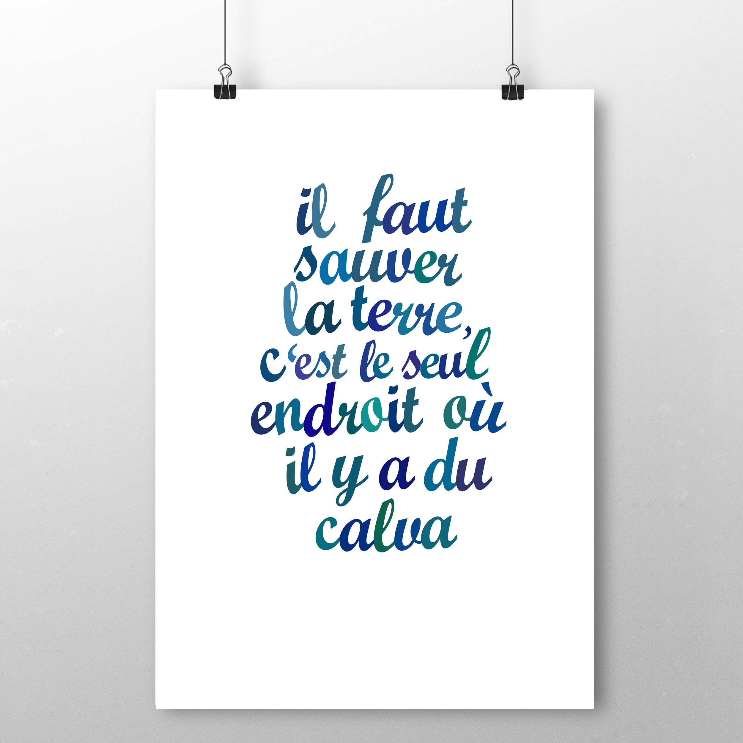 Affiche Il faut sauver... calva 2