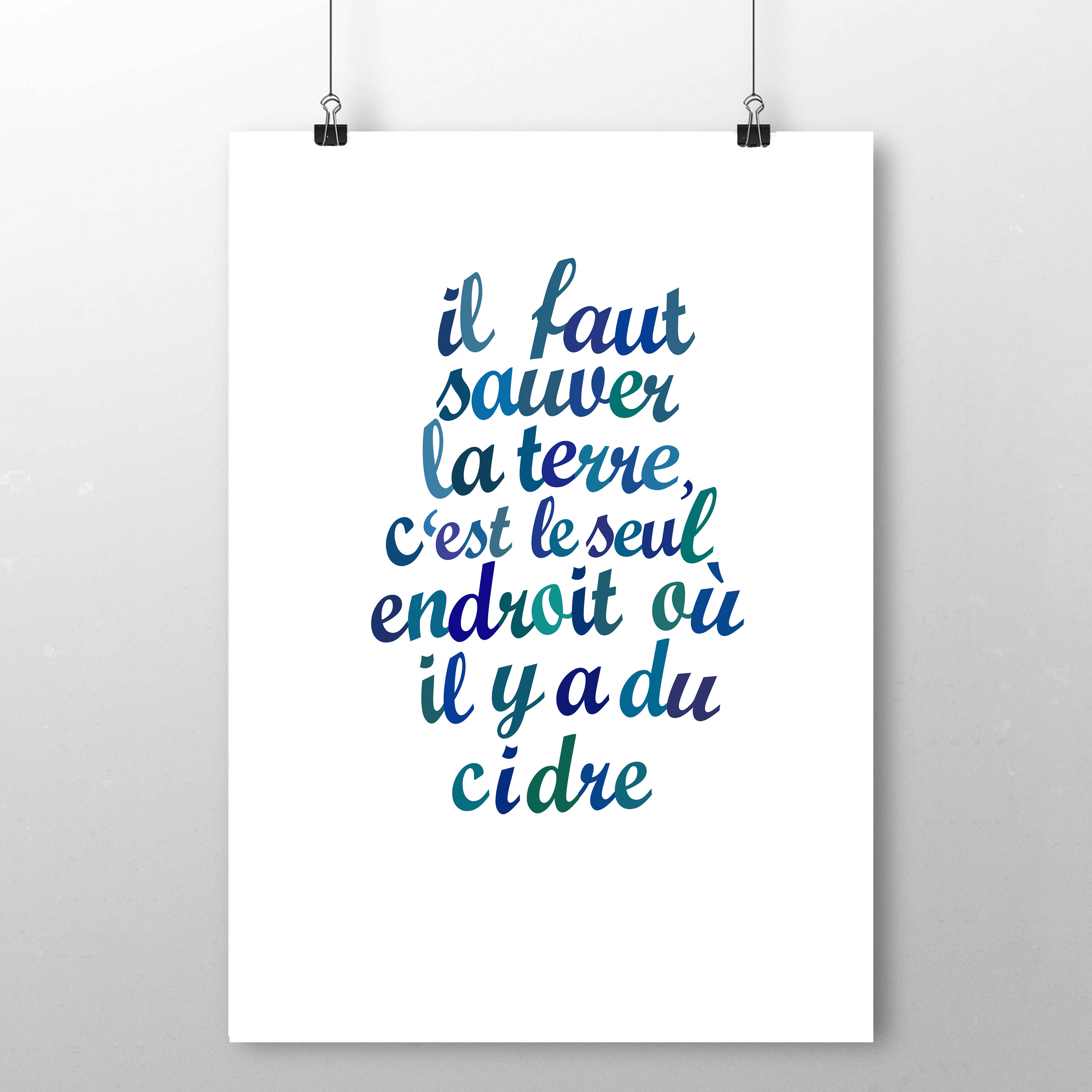 affiche Il faut sauver... Cidre 2
