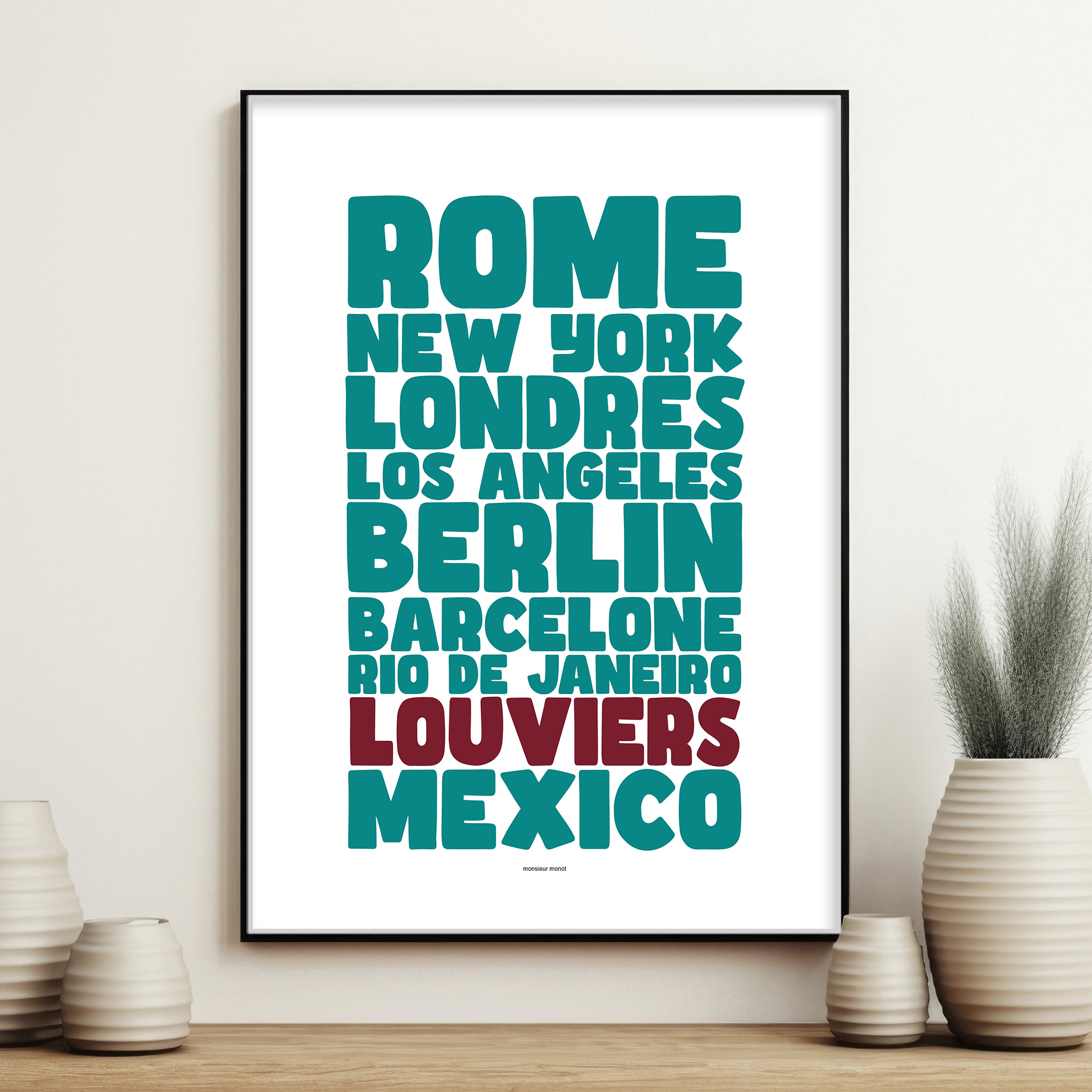 affiche Louviers villes celebres