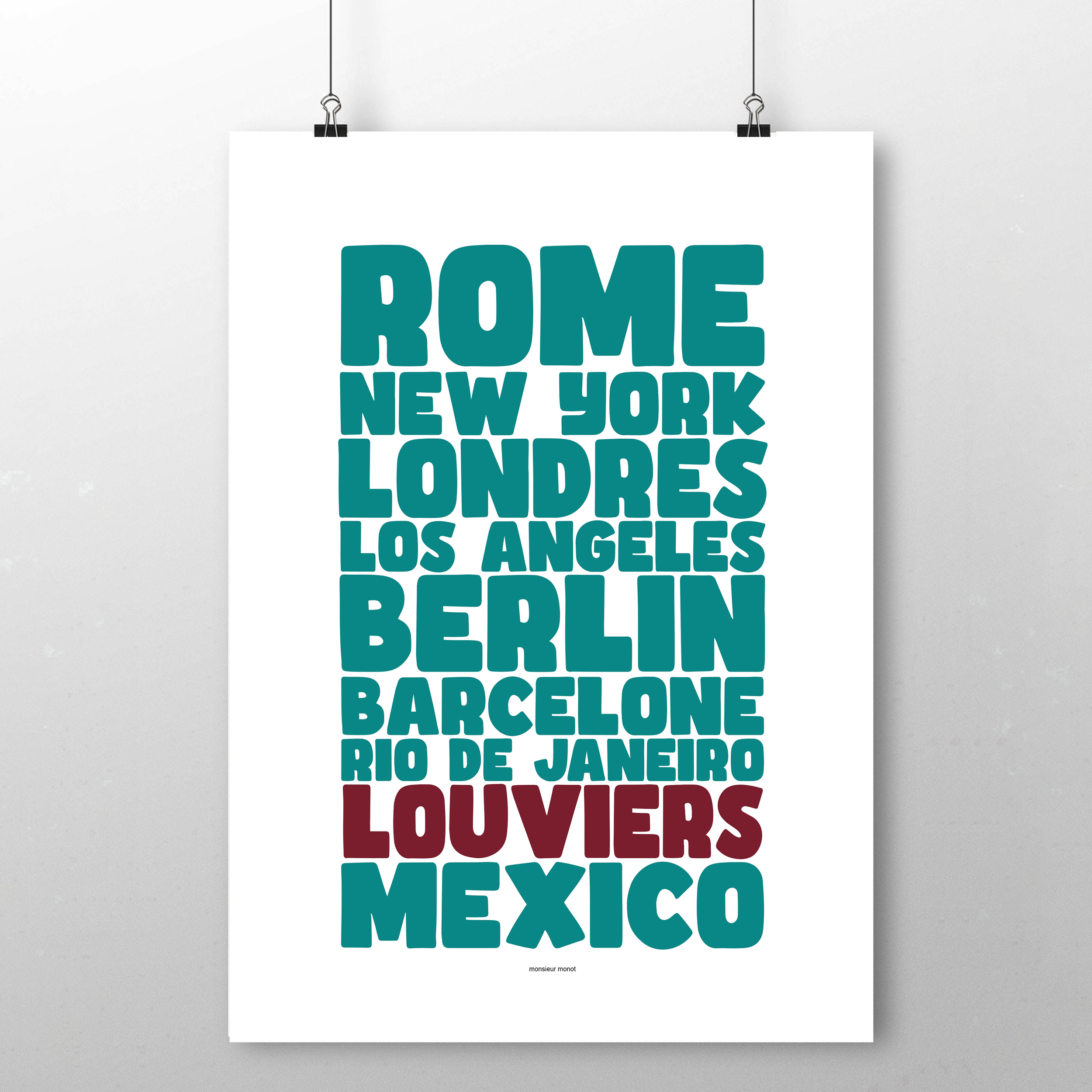 affiche Louviers villes celebres 2