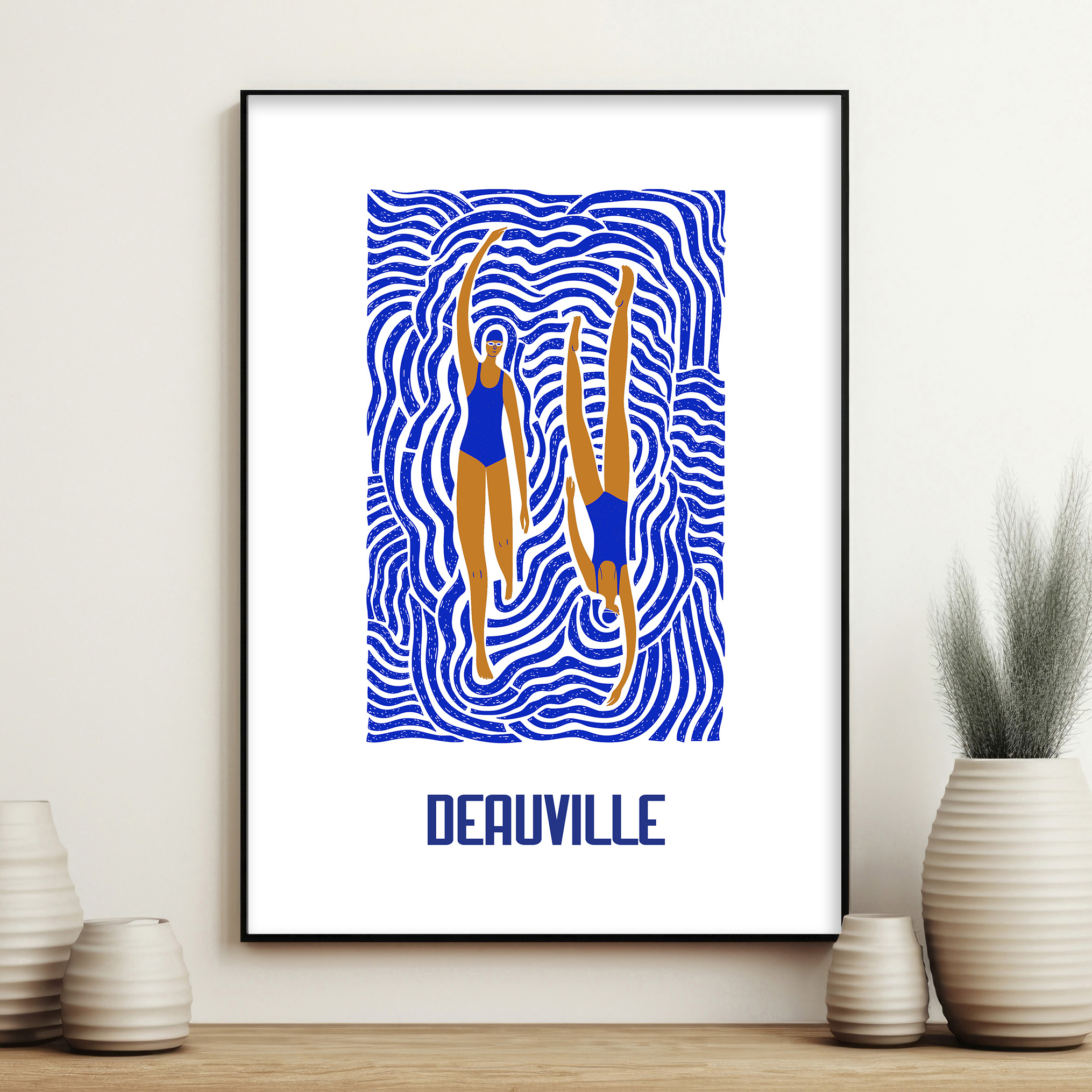 affiche Deauville les nageuses