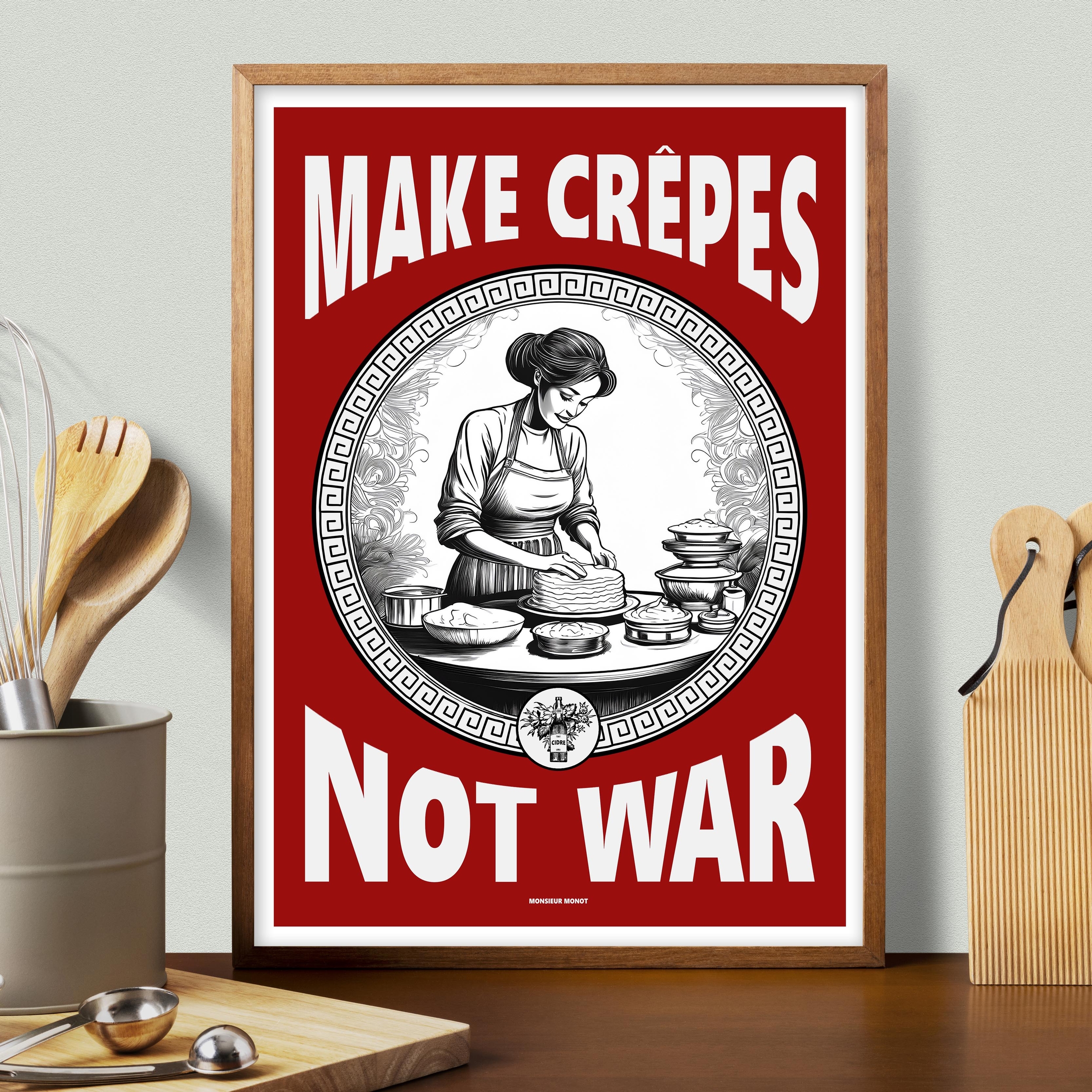 affiche make crepes not war 3