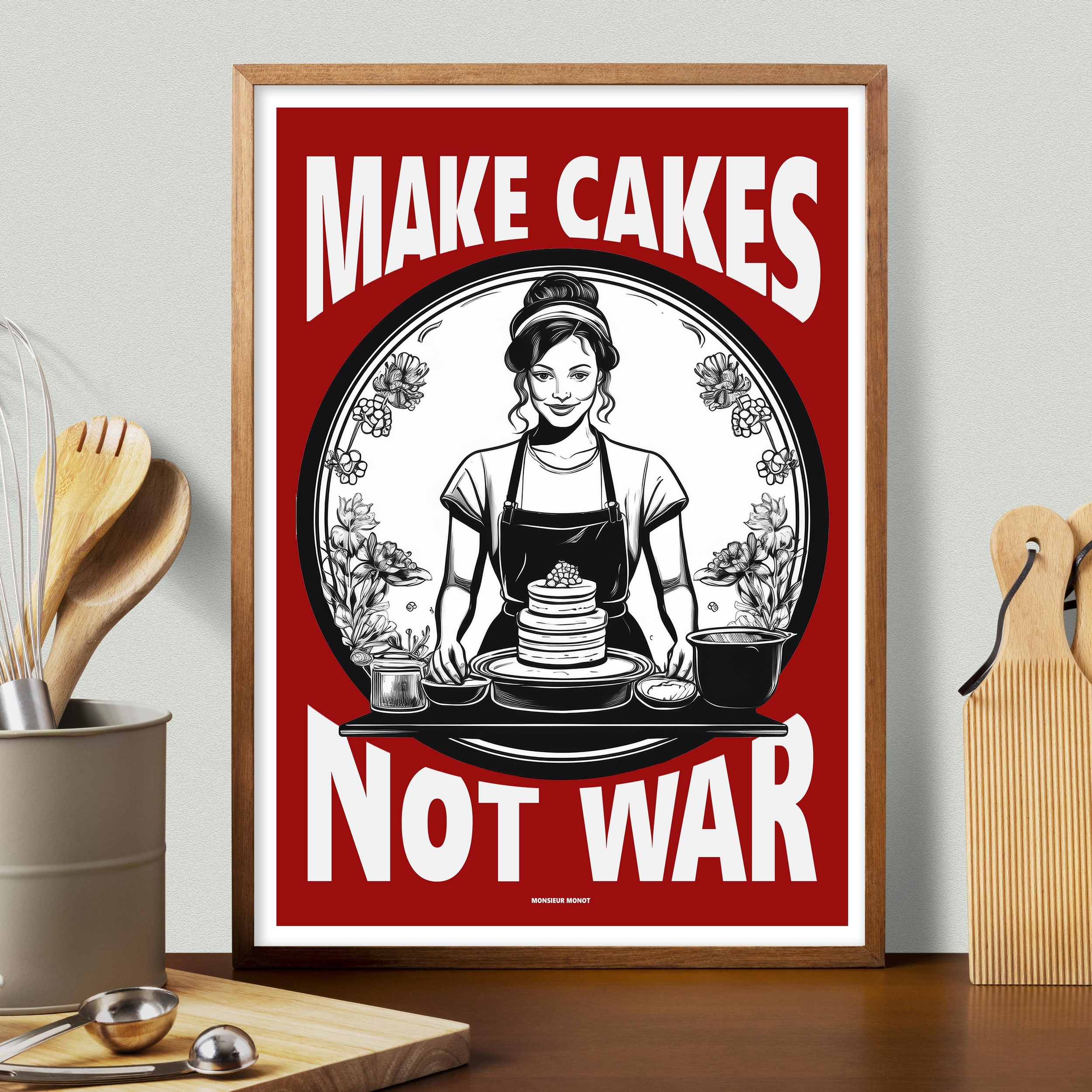 affiche make cakes not war