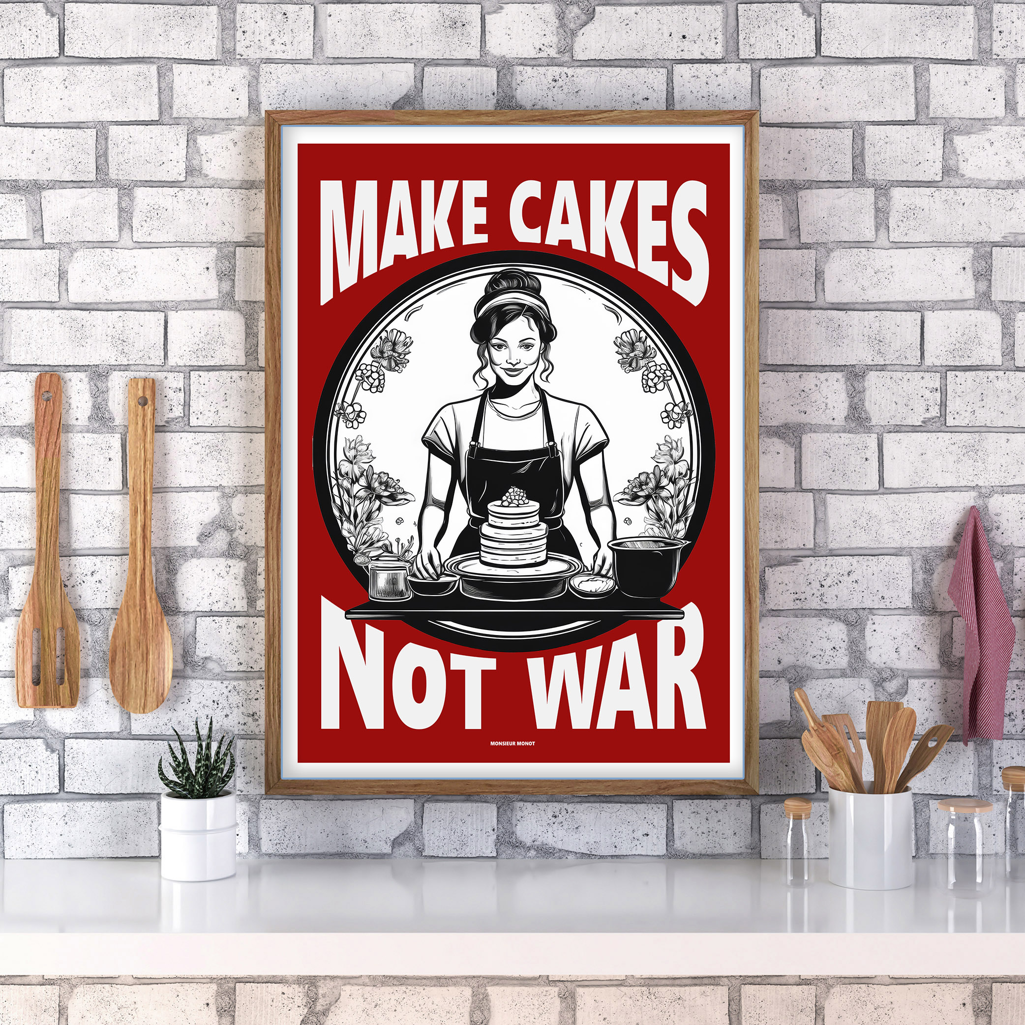 affiche make cakes not war 2