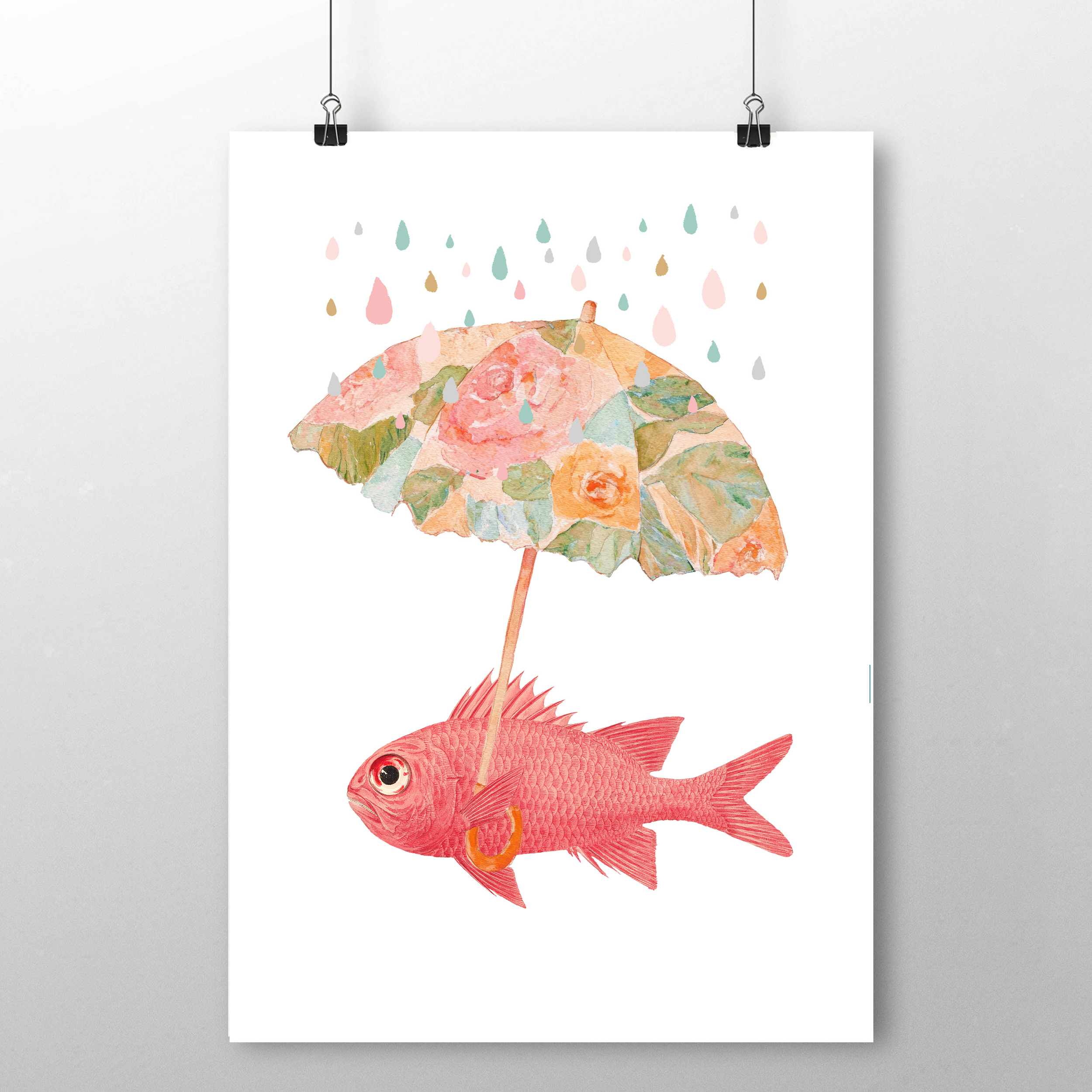 affiche le poisson qui naimait pas la pluie 2