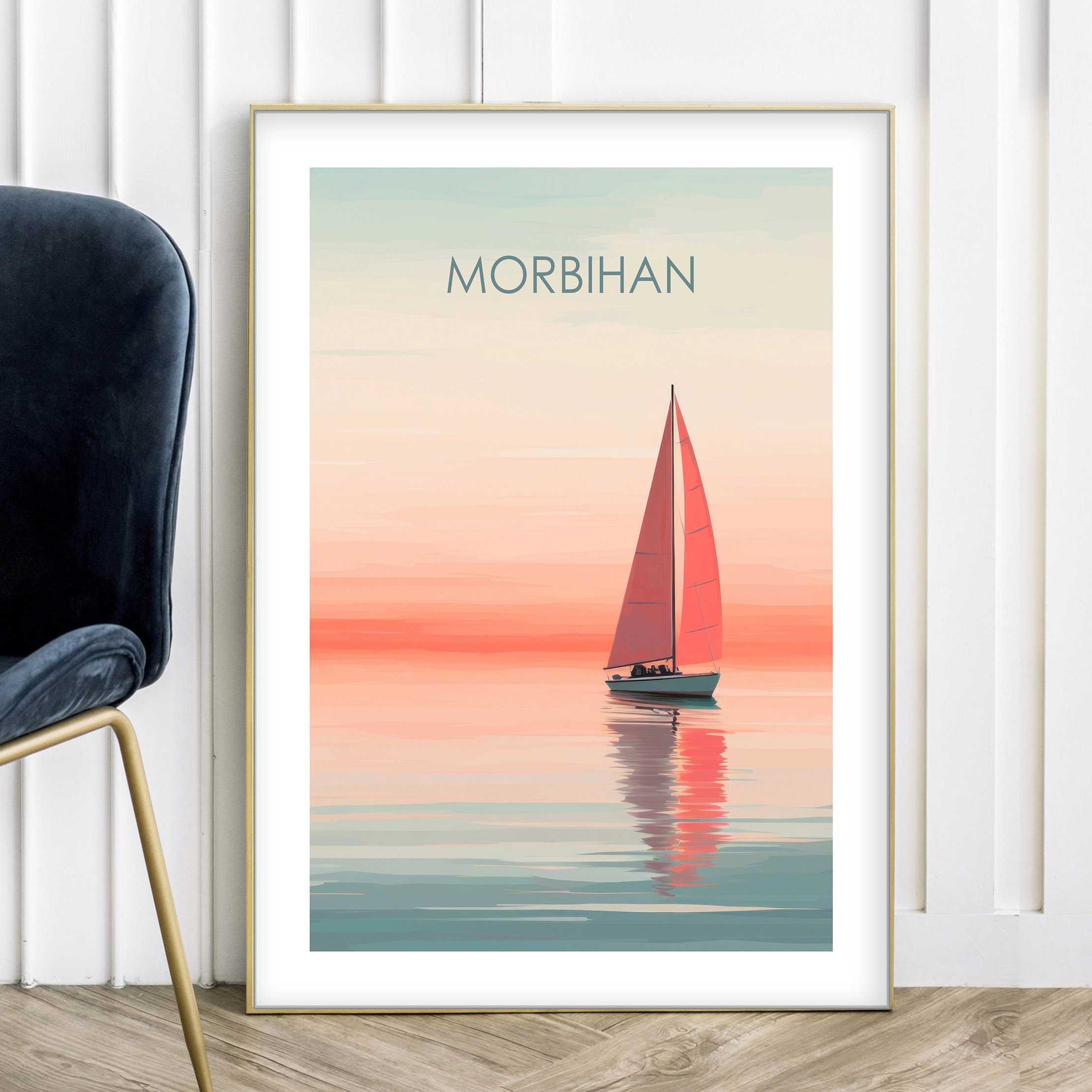 Affiche Morbihan voilier