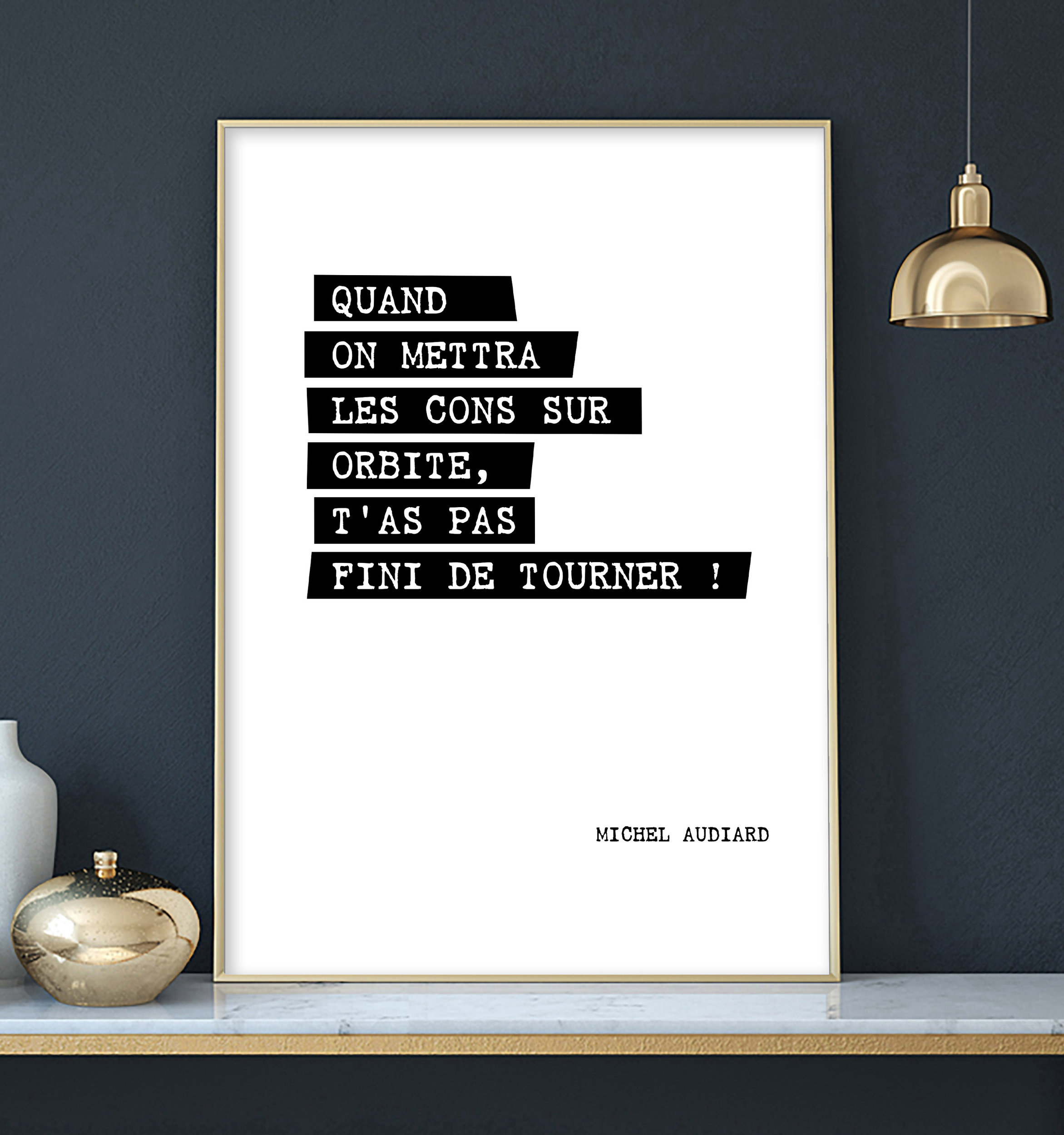 Affiche Quand on mettra les cons Michel audiard