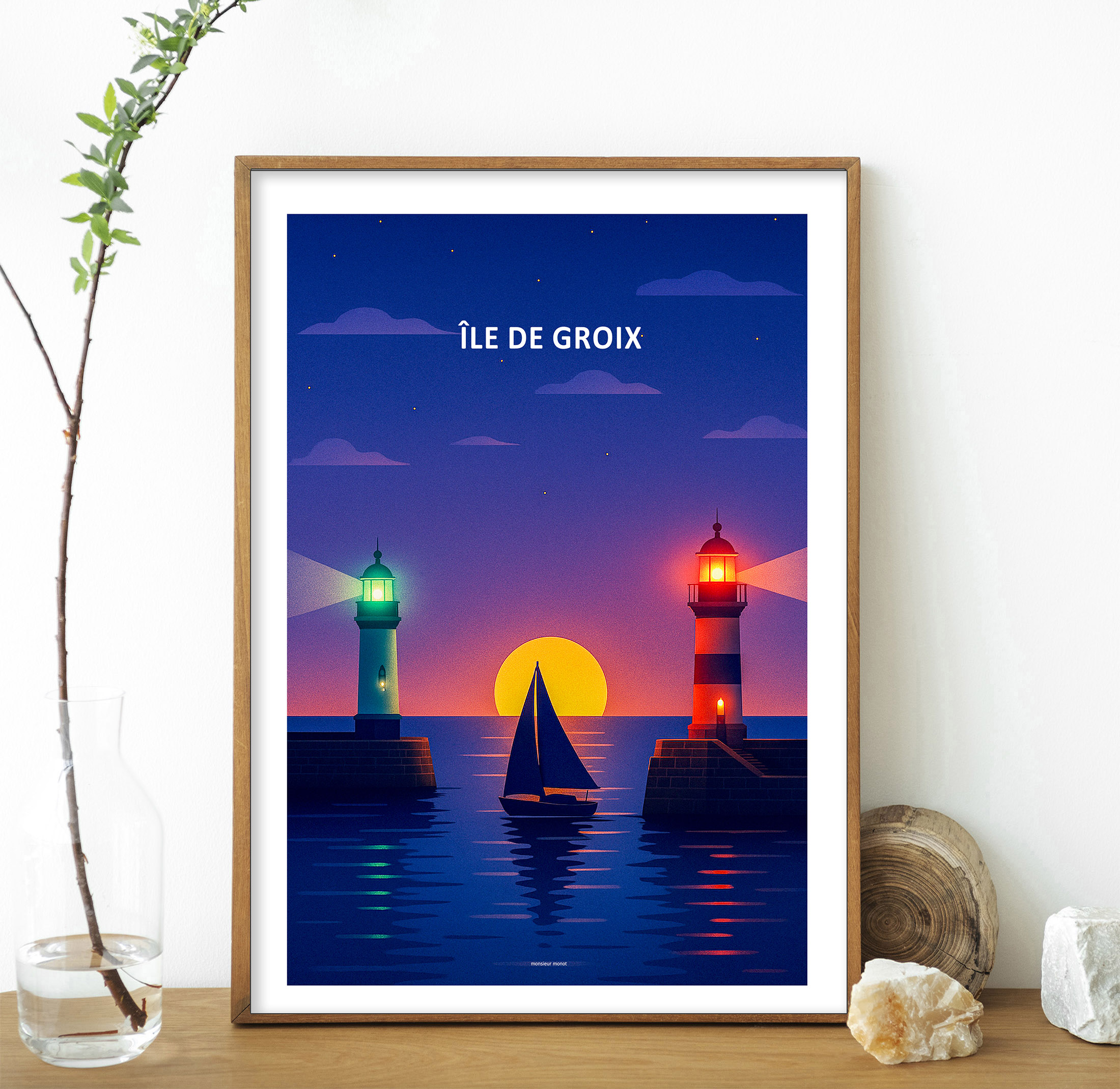 Affiche de Ile de Groix la nuit