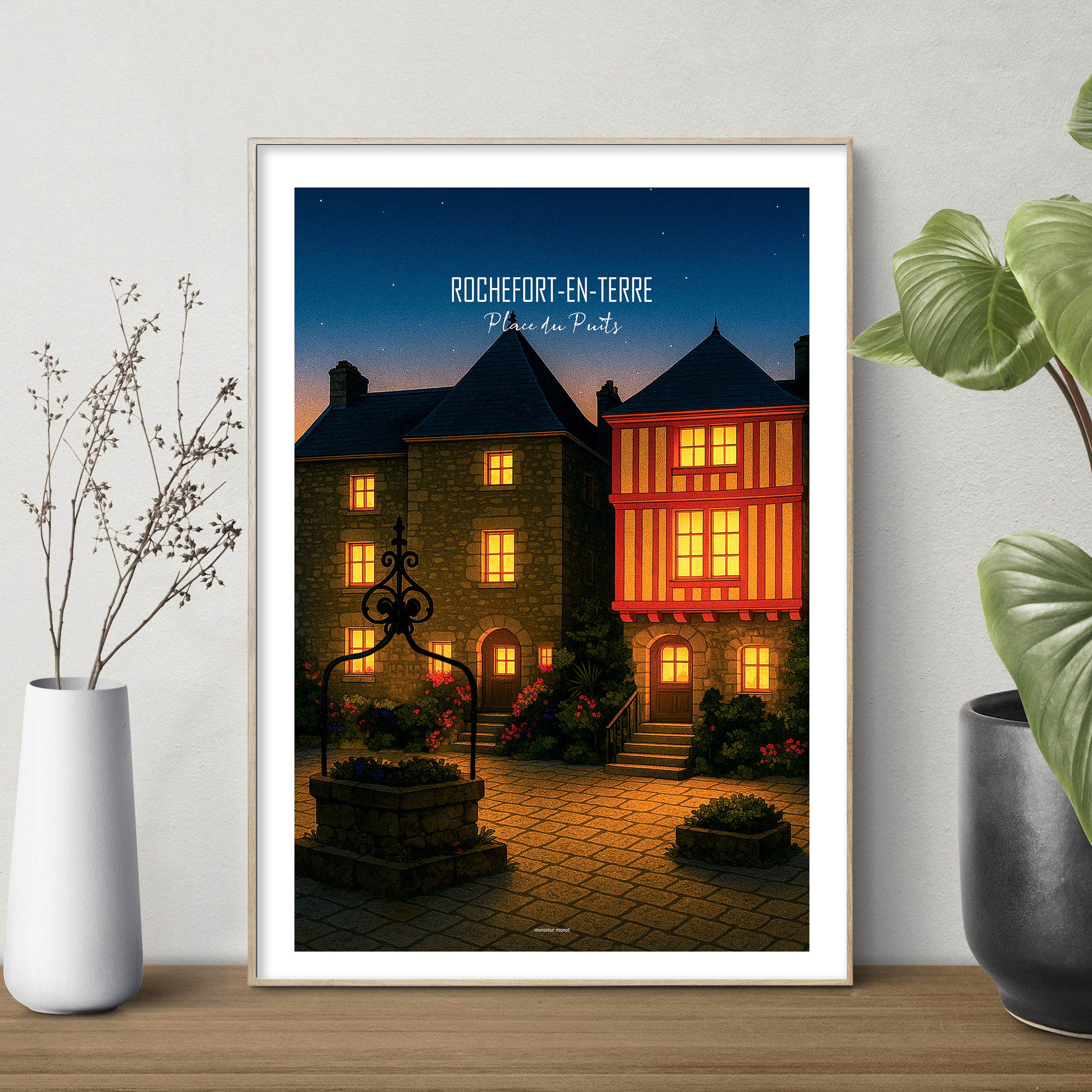 affiche Rochefort en terre la nuit