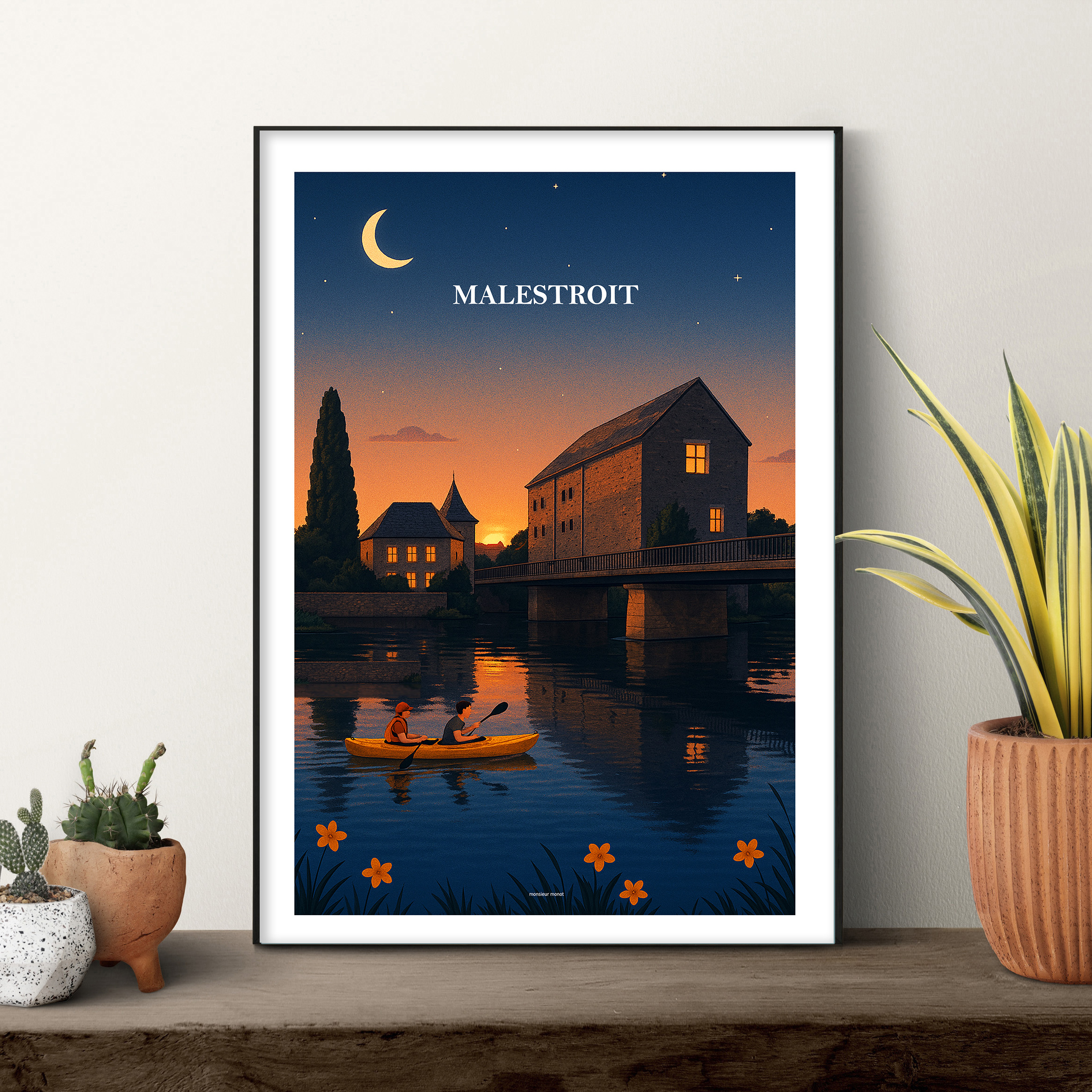 affiche Malestroit la nuit