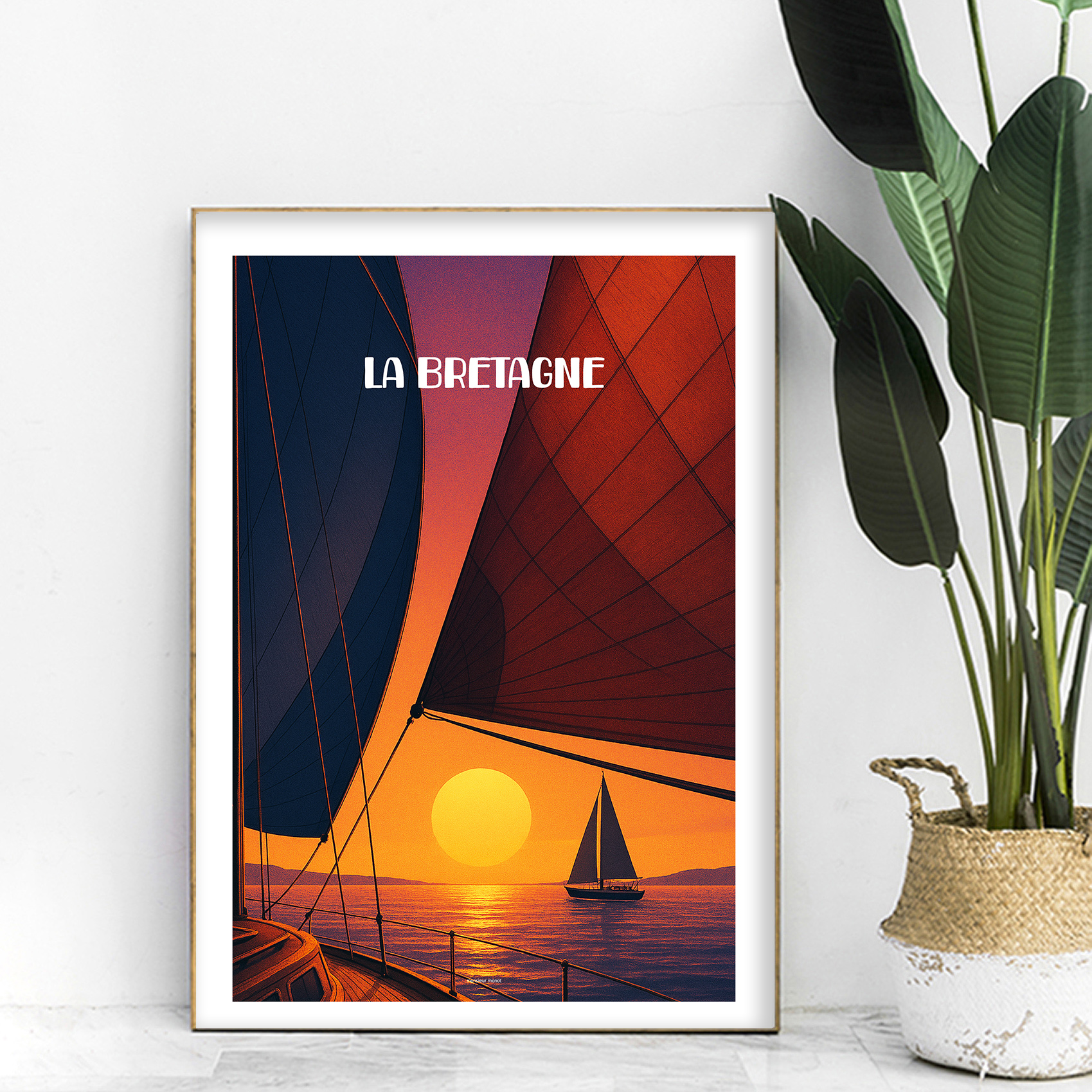 affiche La Bretagne la nuit