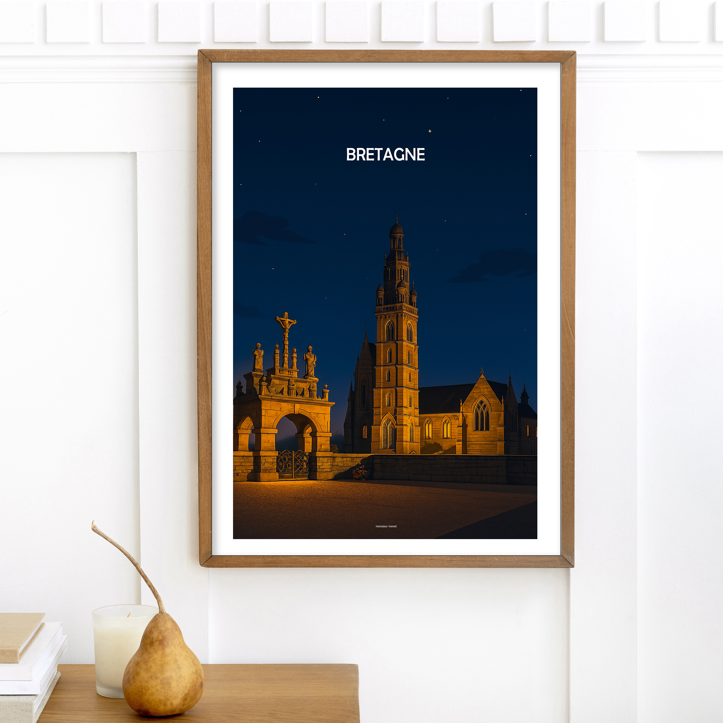affiche Bretagne la nuit