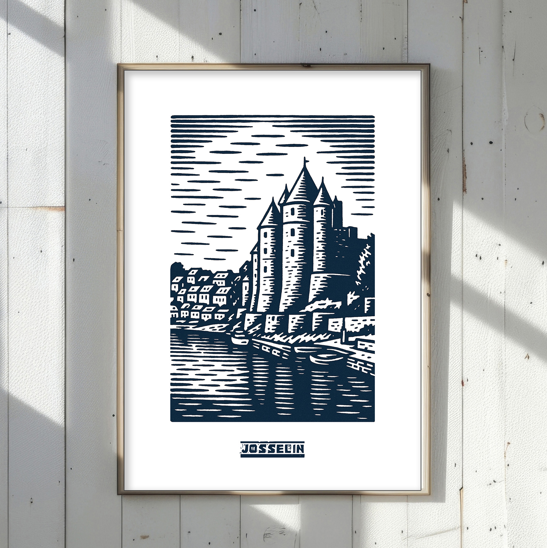 affiche Josselin bleue