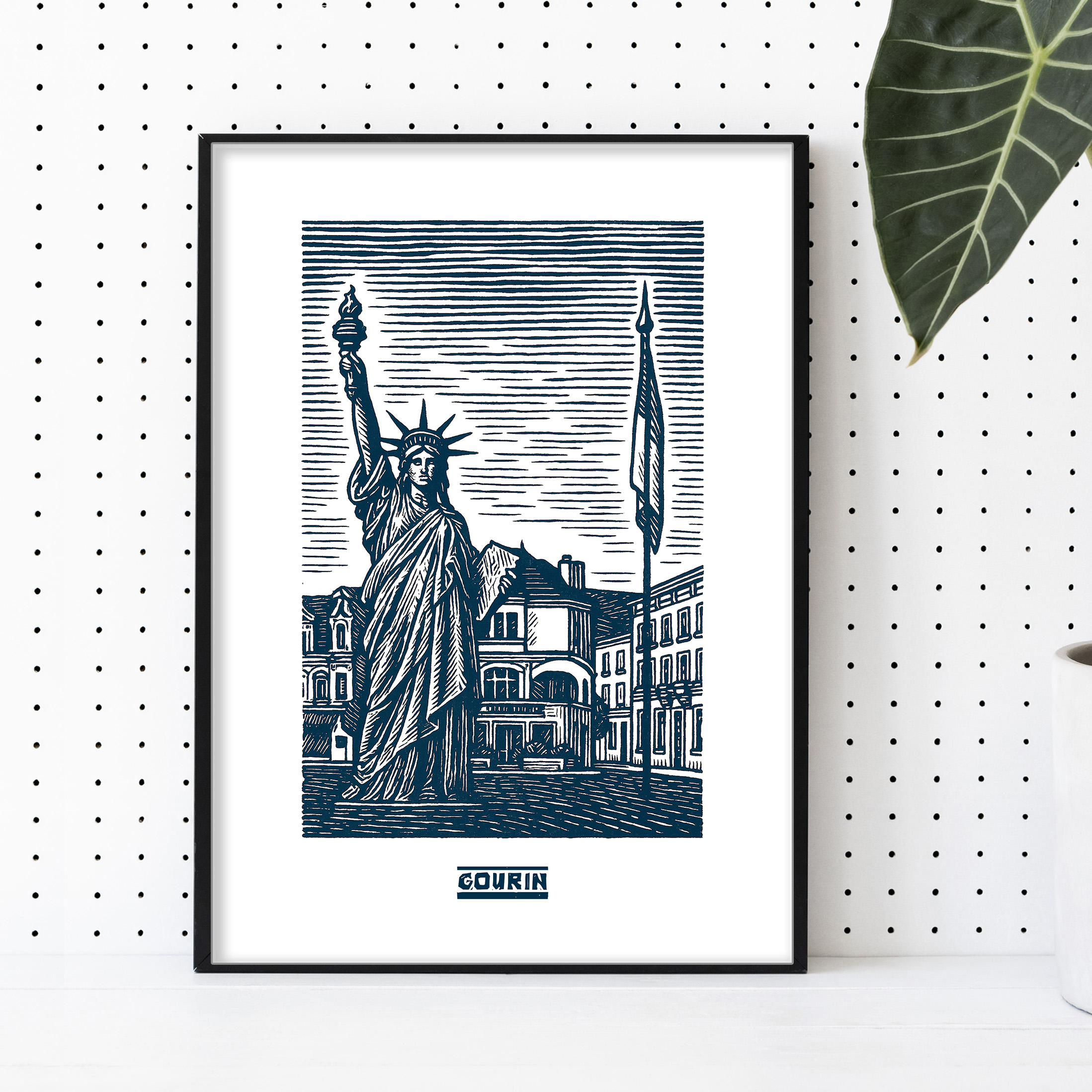 Affiche de Gourin bleue