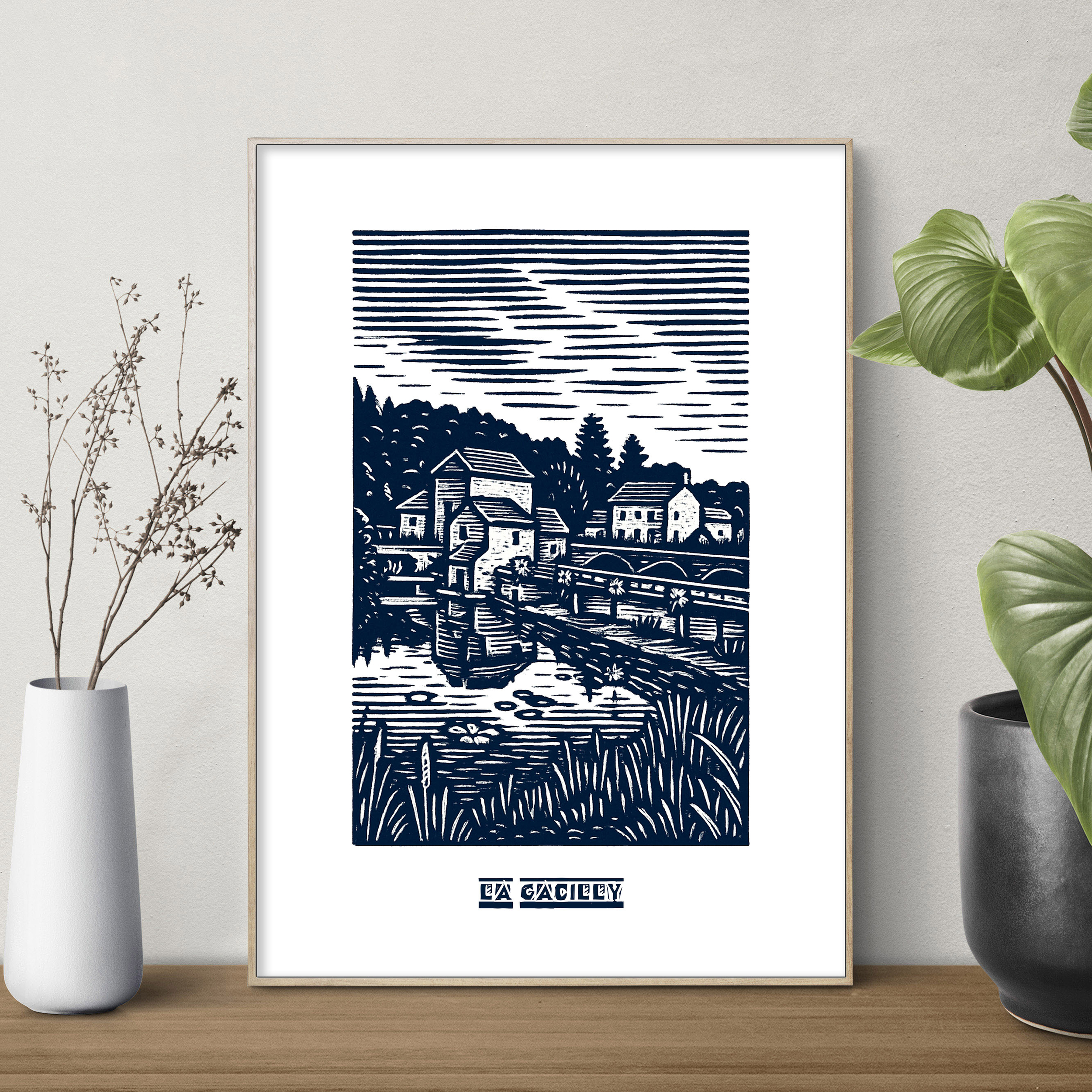 affiche La Gacilly bleue