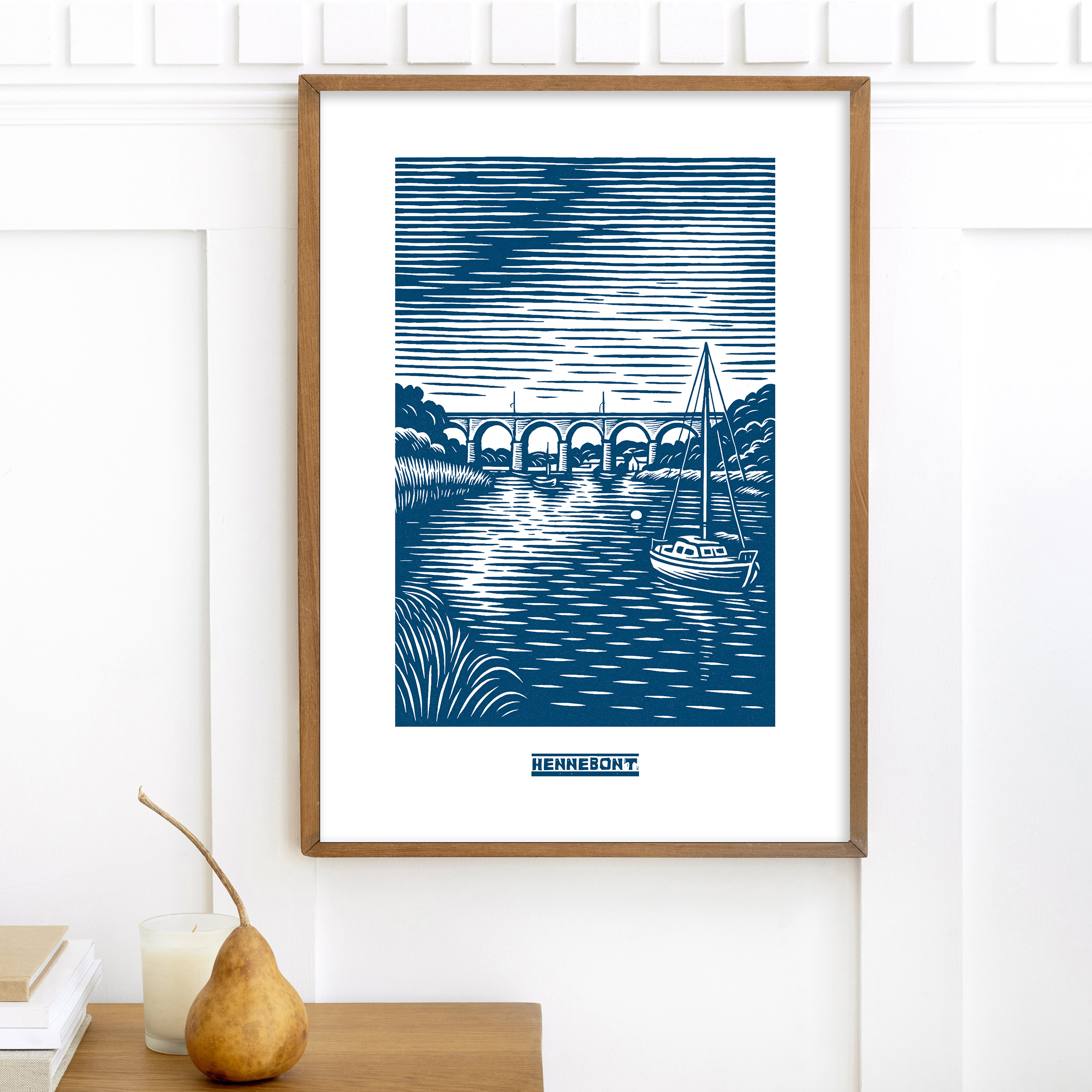 affiche Hennebont bleue