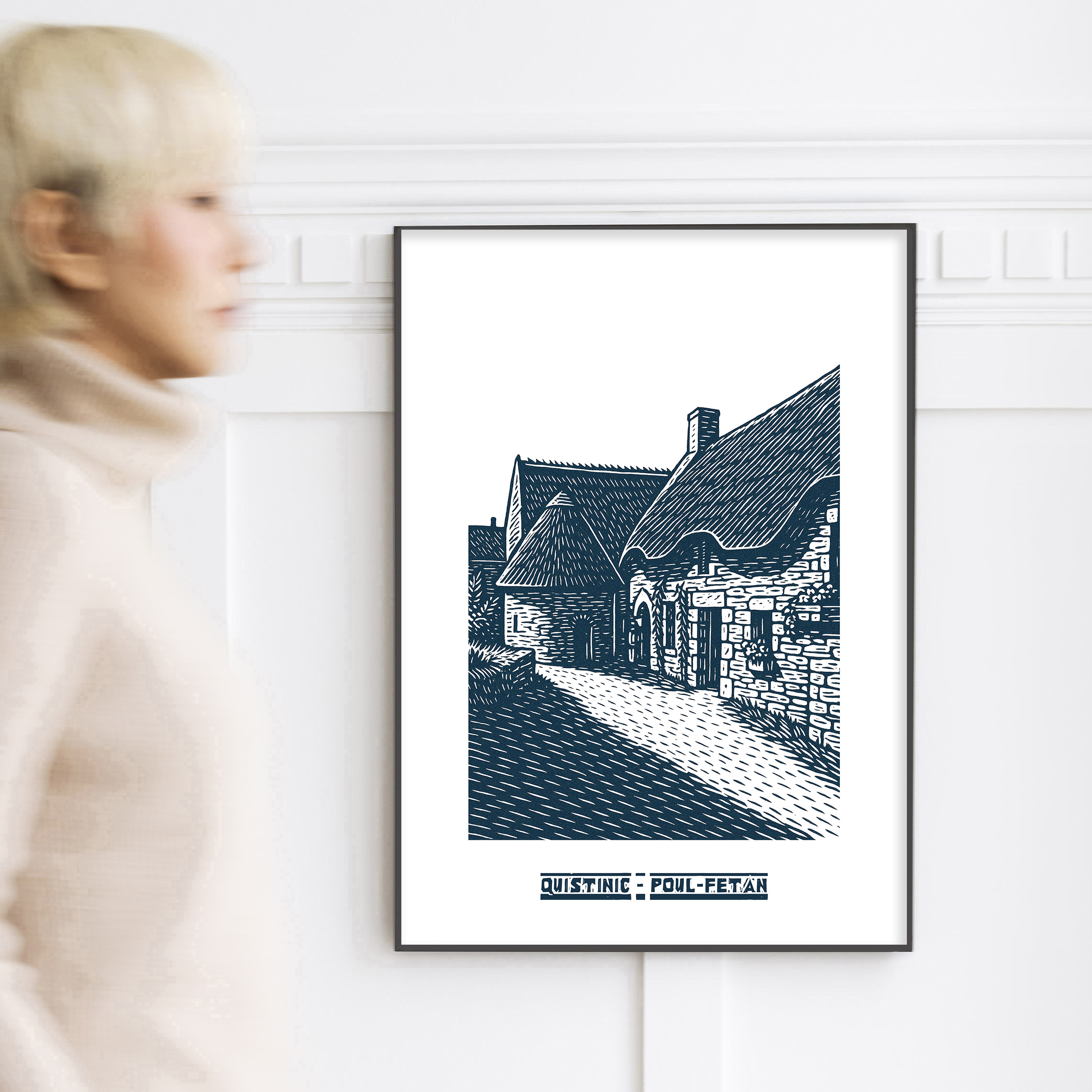 affiche Quistinic bleue