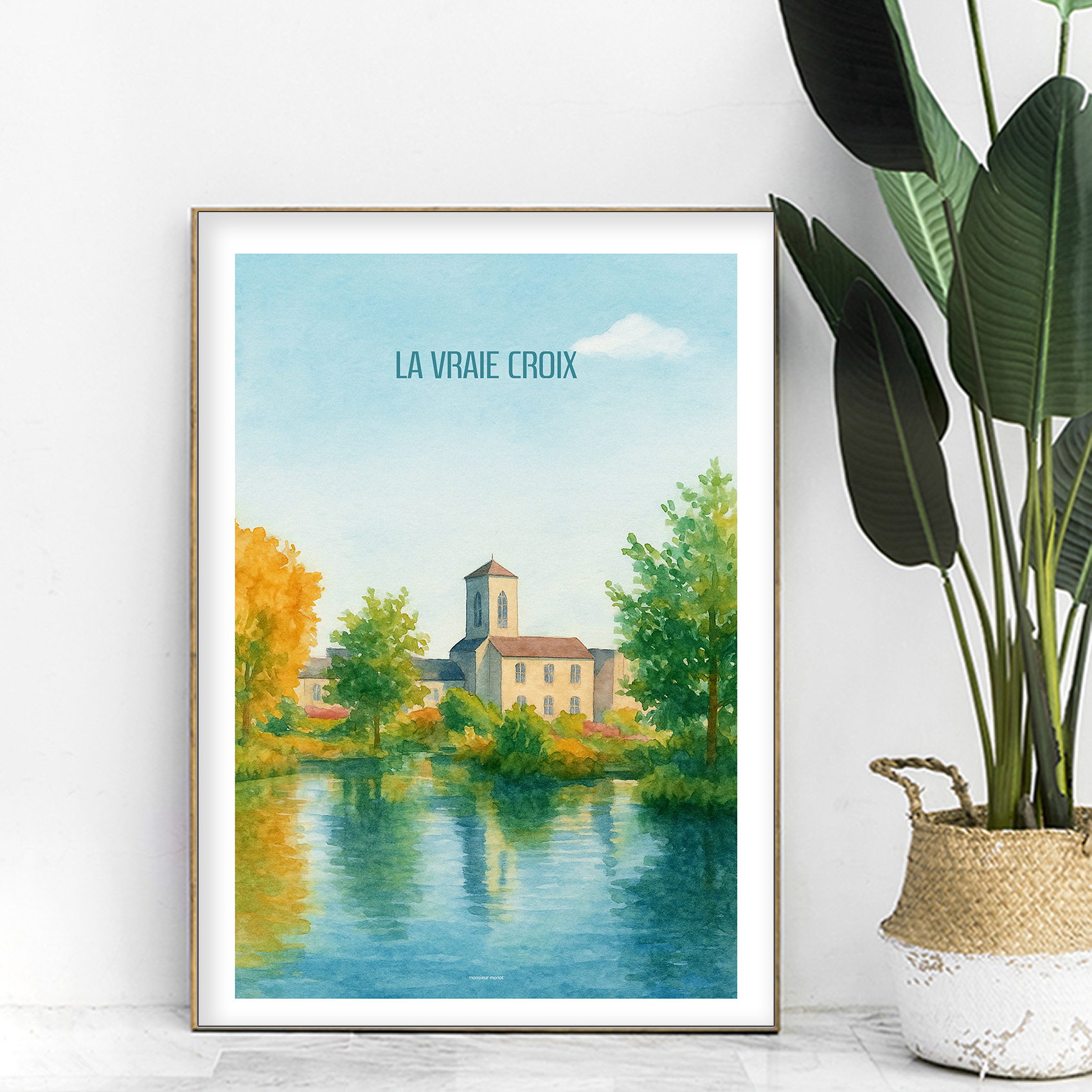 affiche La vraie Croix aquarelle