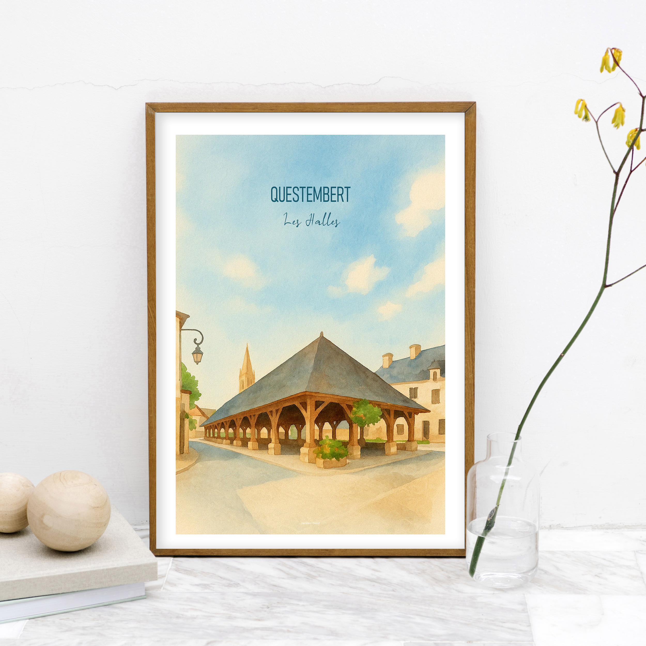 Affiche Questember Aquarelle