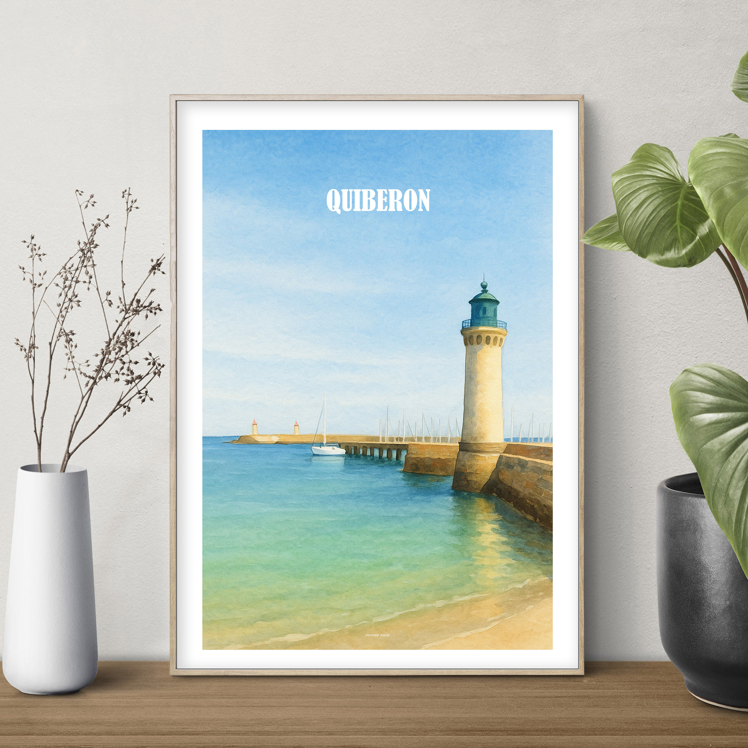 affiche Quiberon Aquarelle