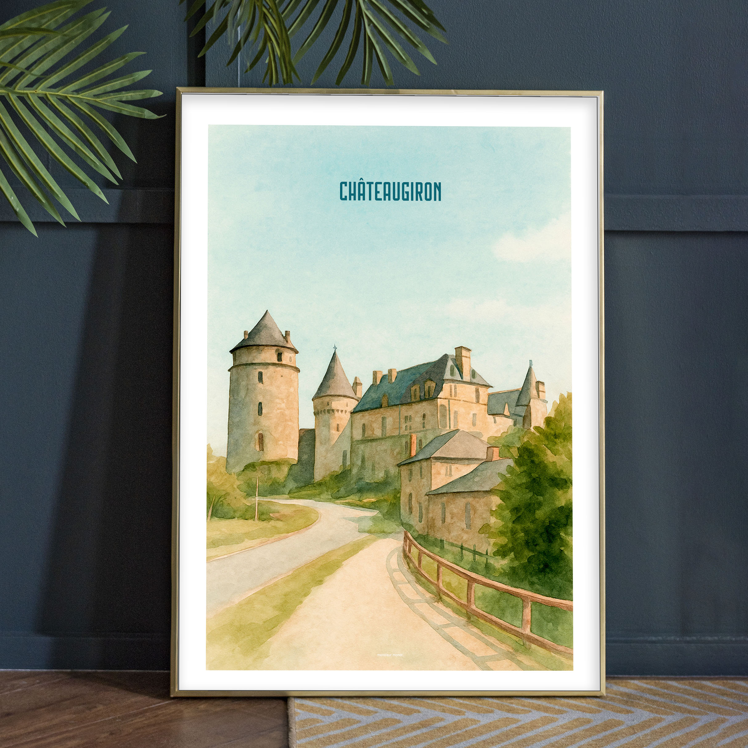 Affiche Châteaugiron couleur