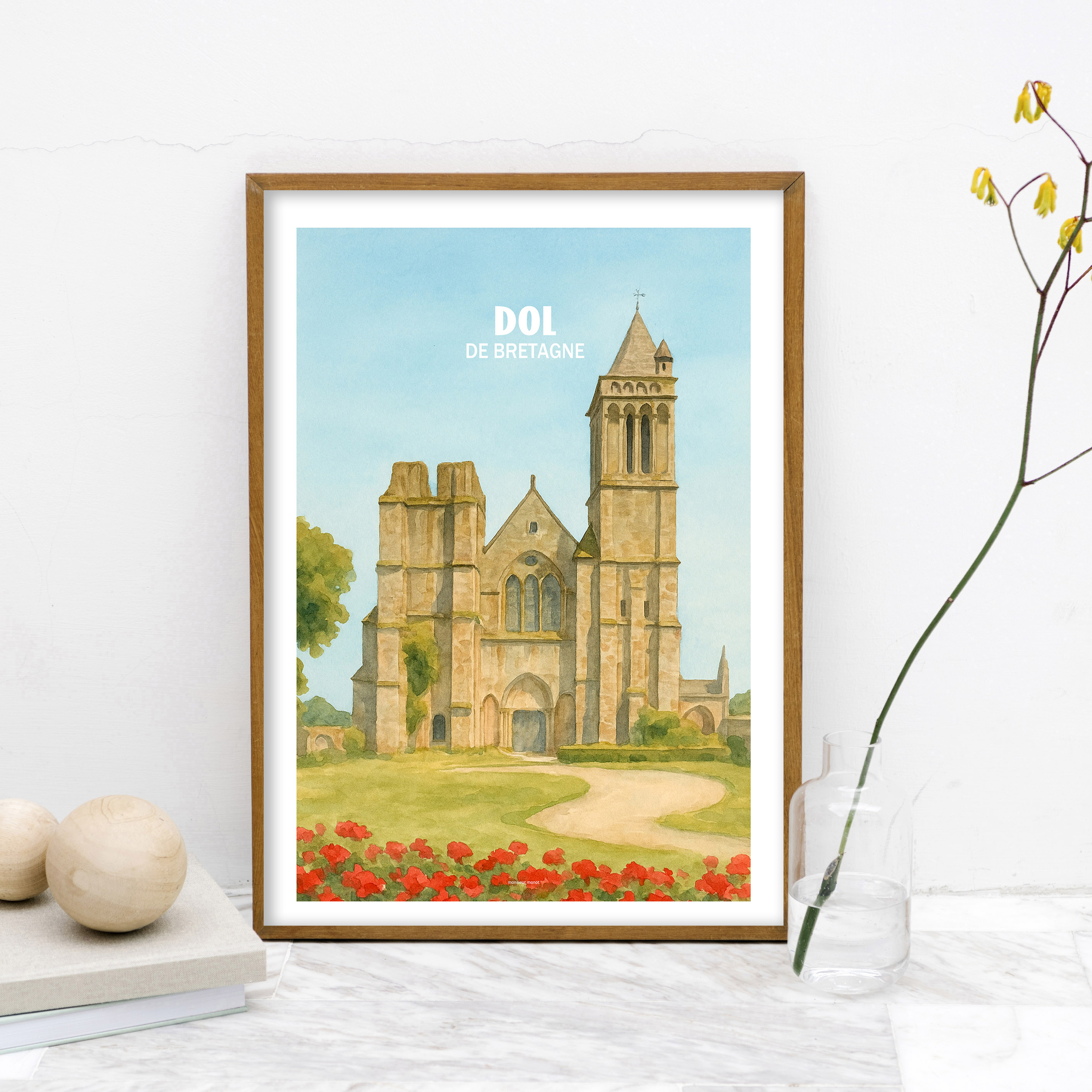 Affiche Dol de Bretagne Couleur