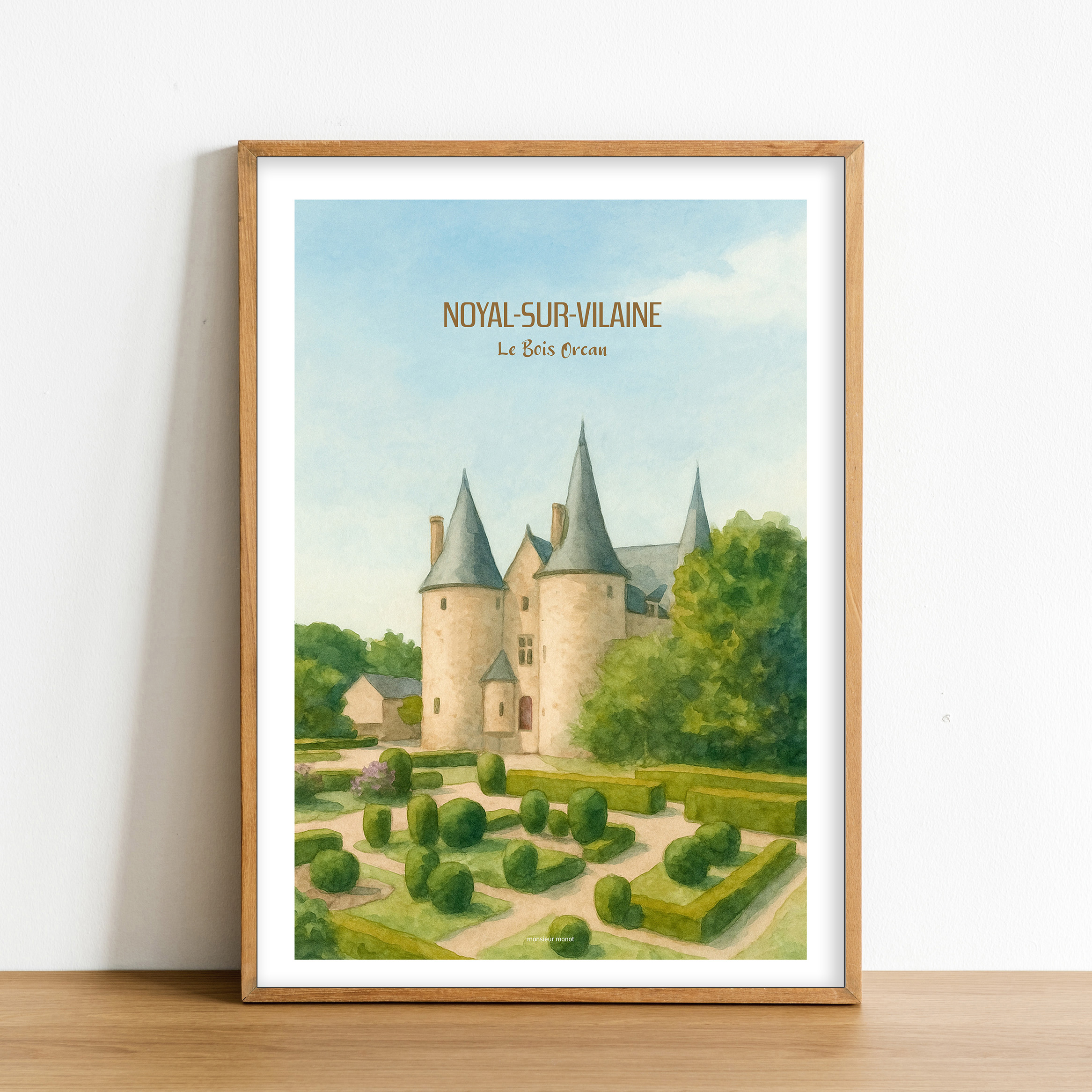 Affiche Noyal Sur Vilaine Couleur