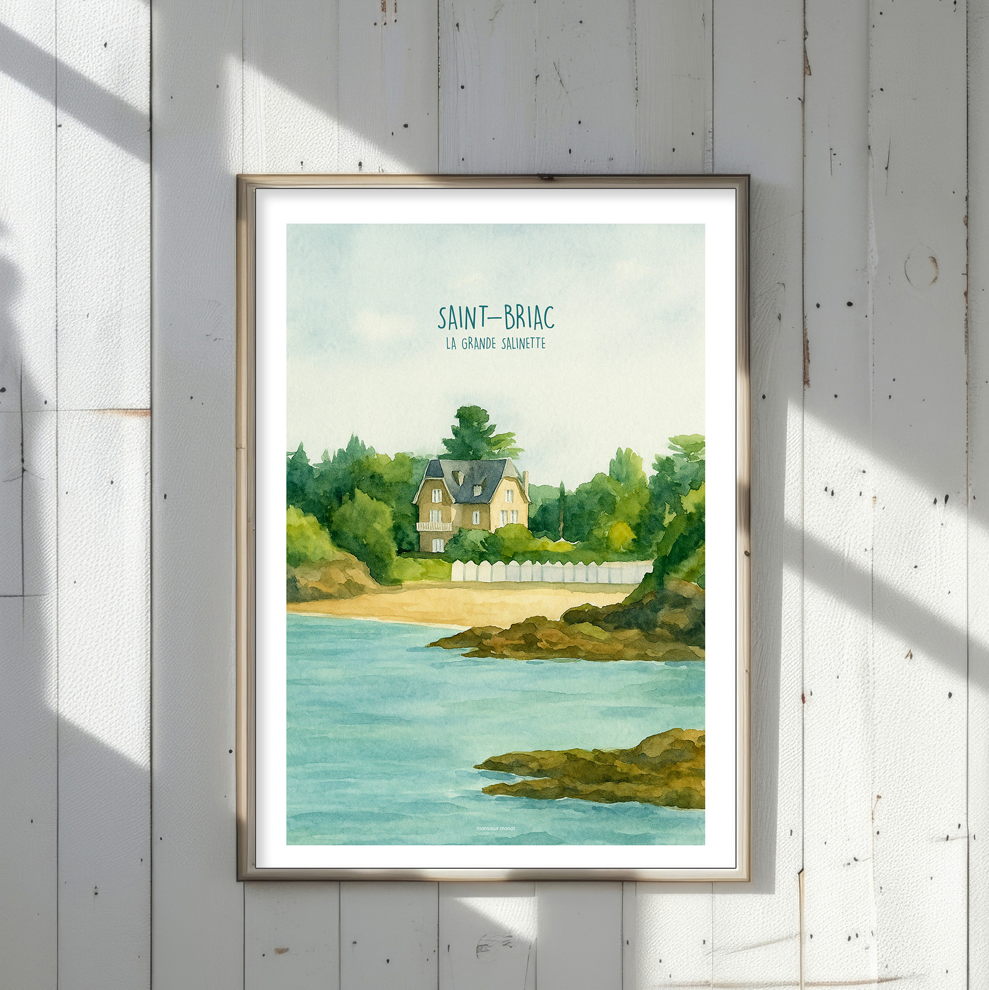 Affiche Saint-Briac Couleur