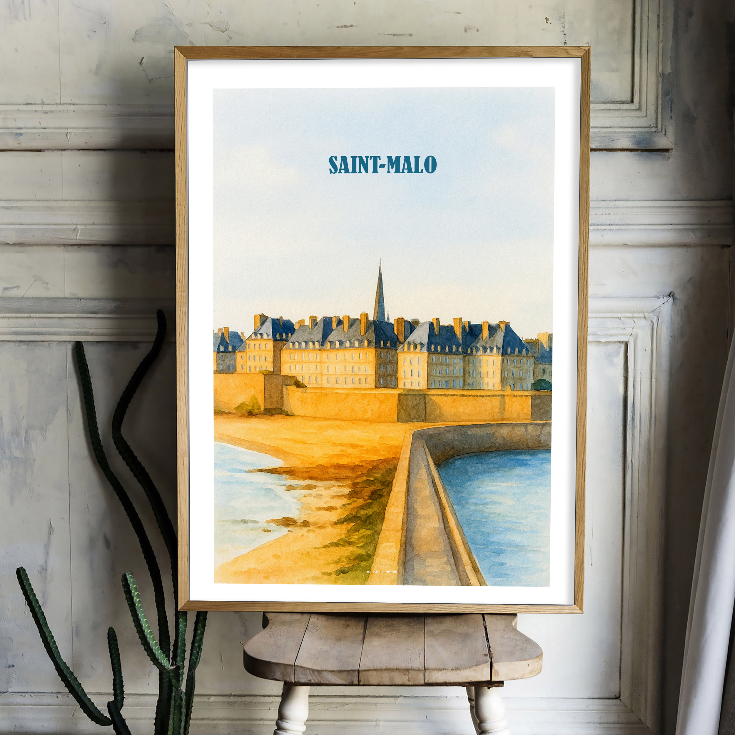 Affiche Saint-Malo Couleur