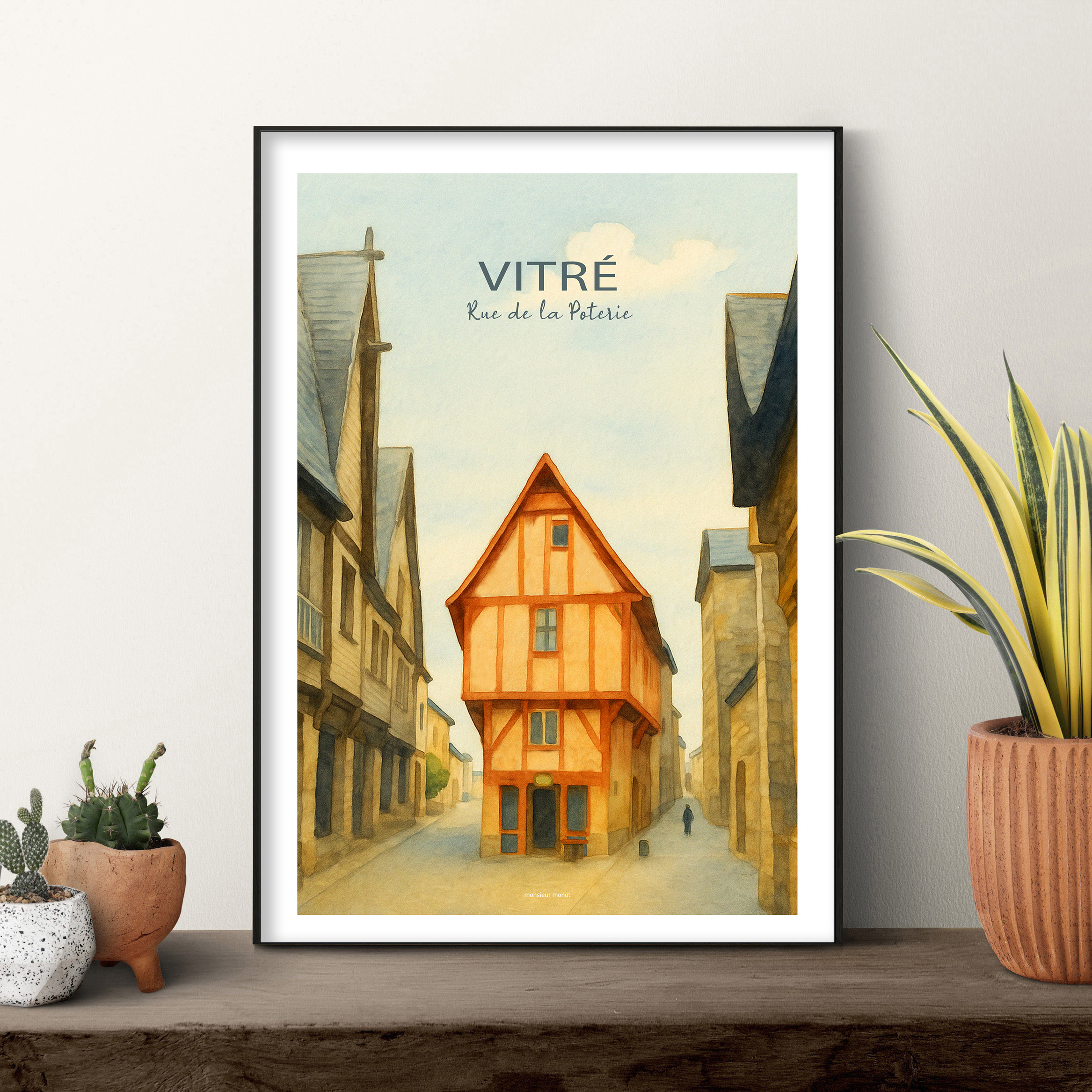 affiche Vitré Rue de la Poterie Couleur