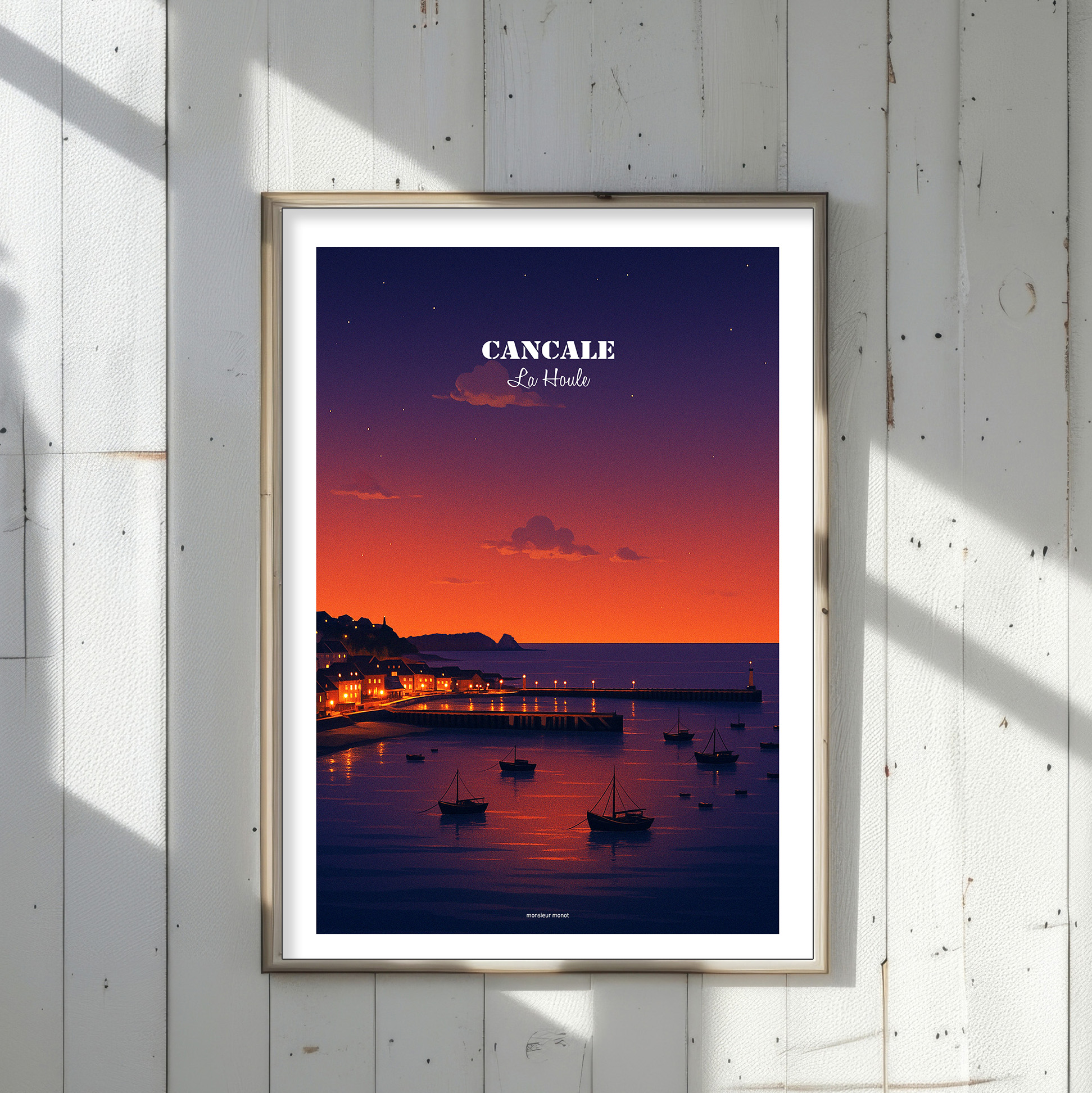 Affiche Cancale La Houle La nuit