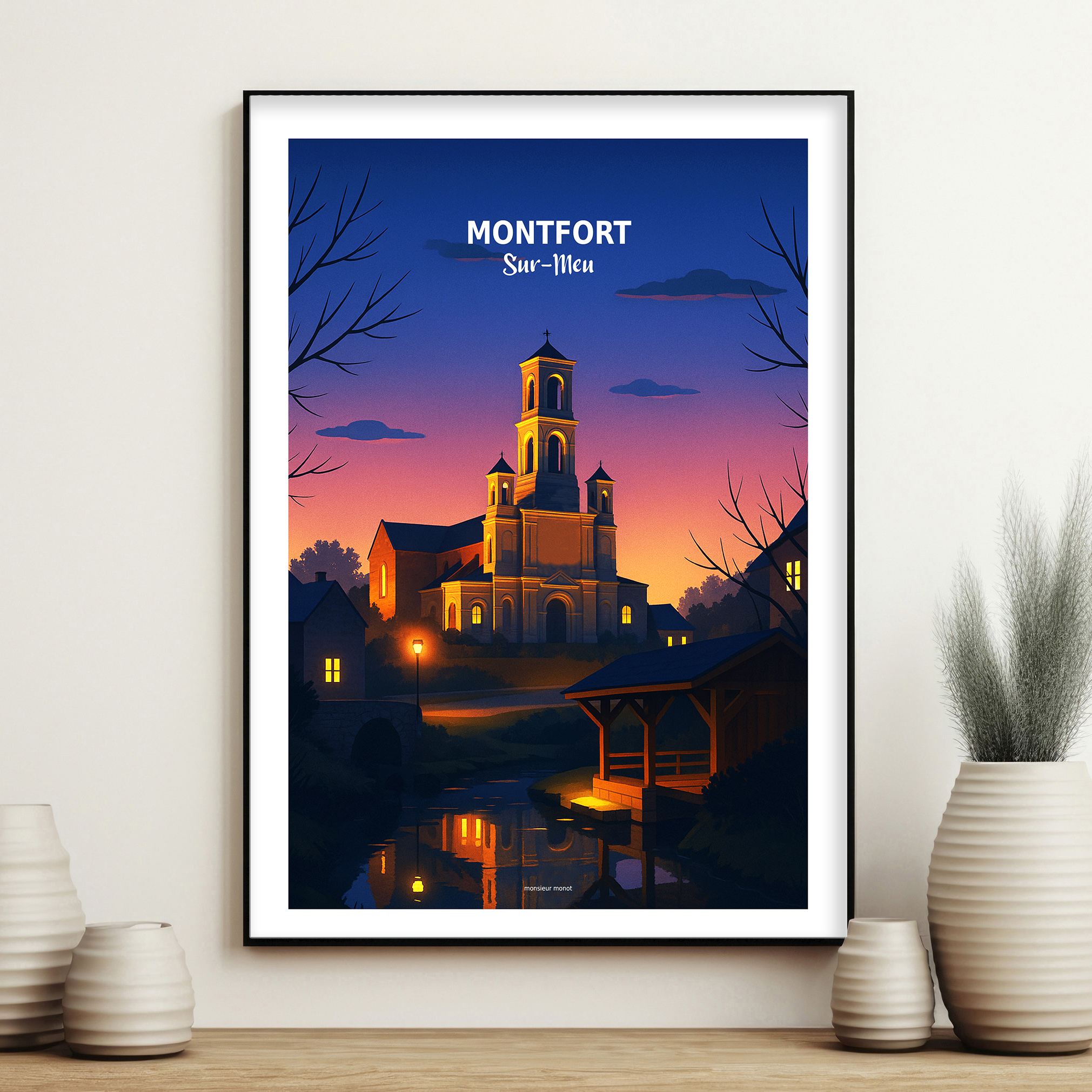 affiche Montfort Sur Meu La nuit