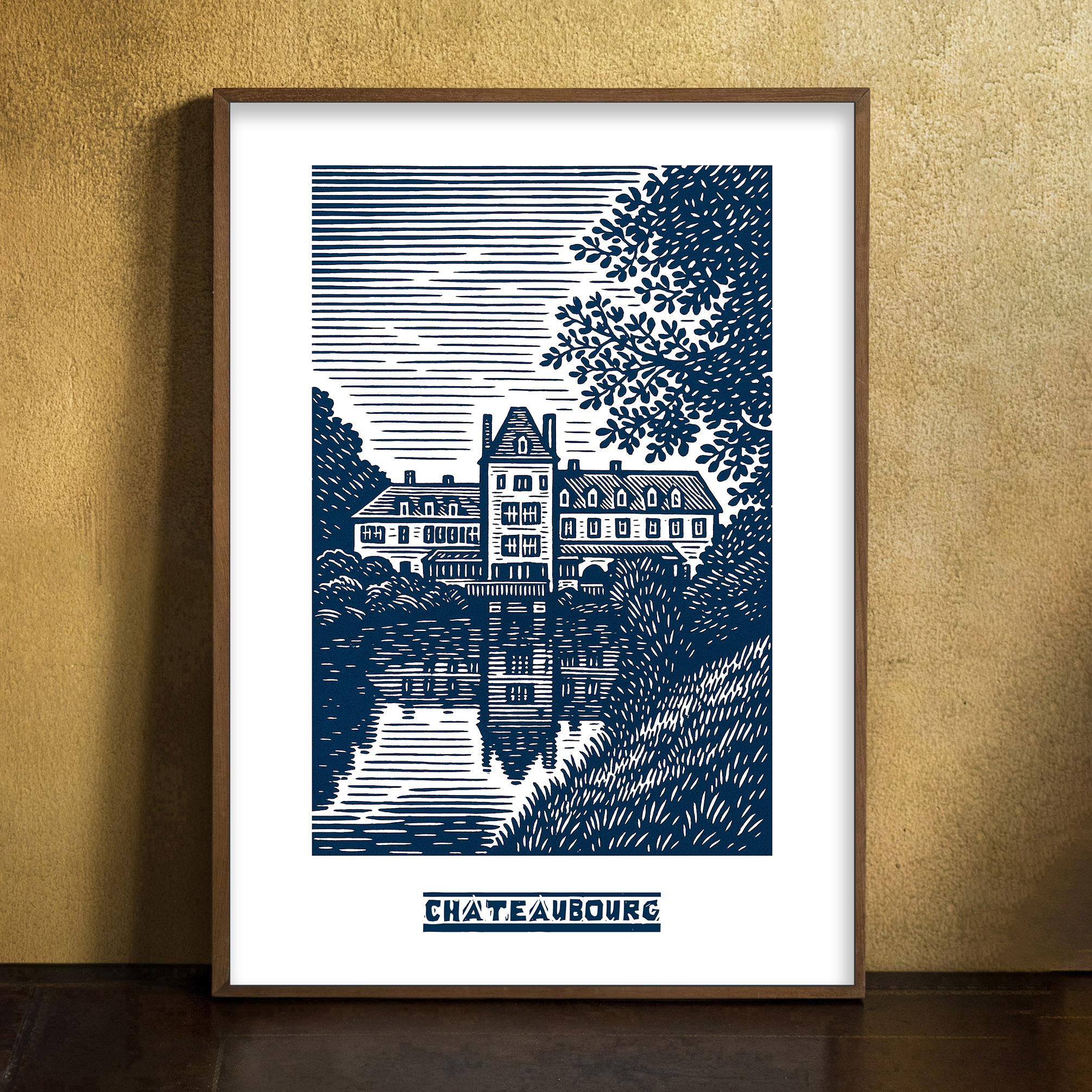 affiche Châteaubourg Bleue