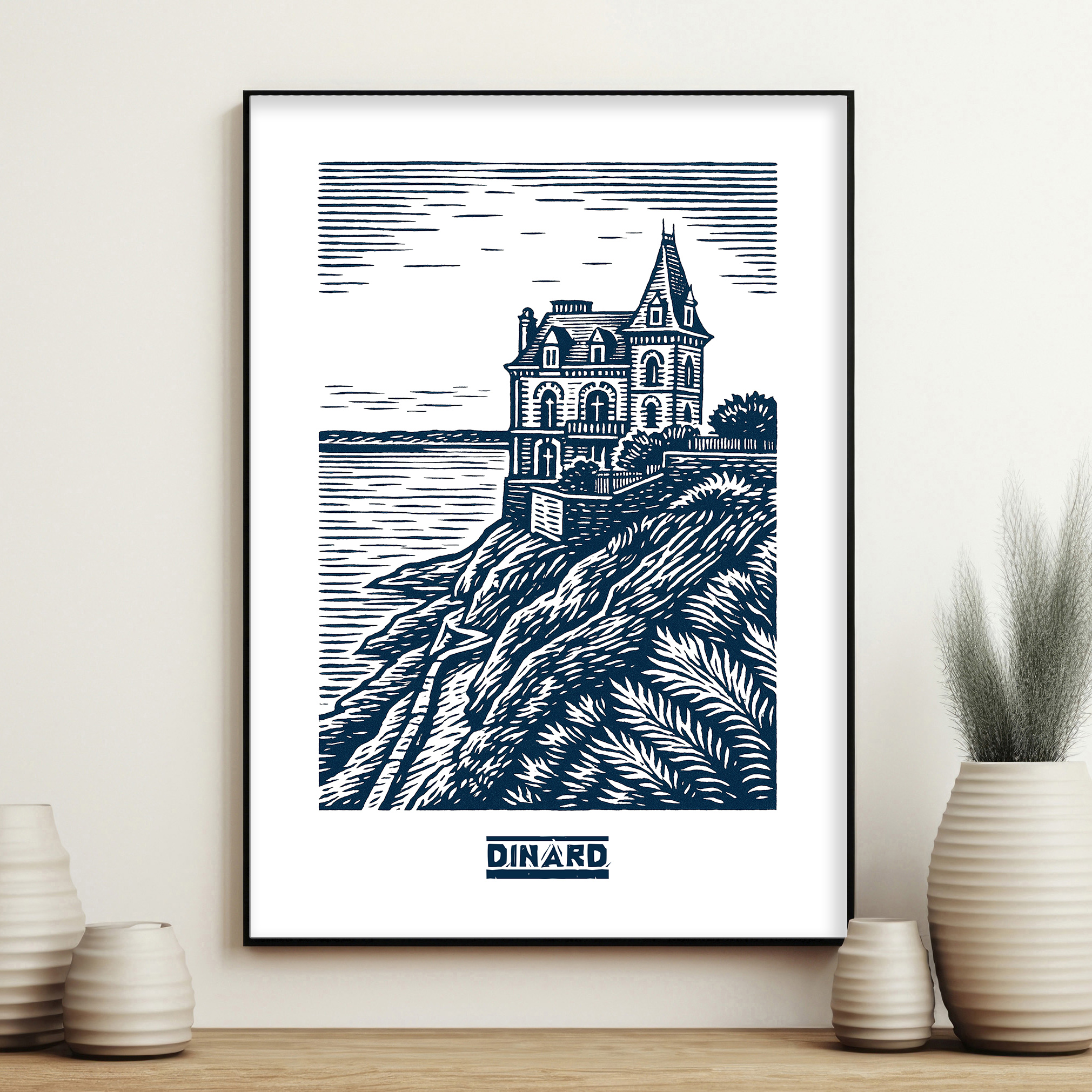 affiche Dinard Bleue