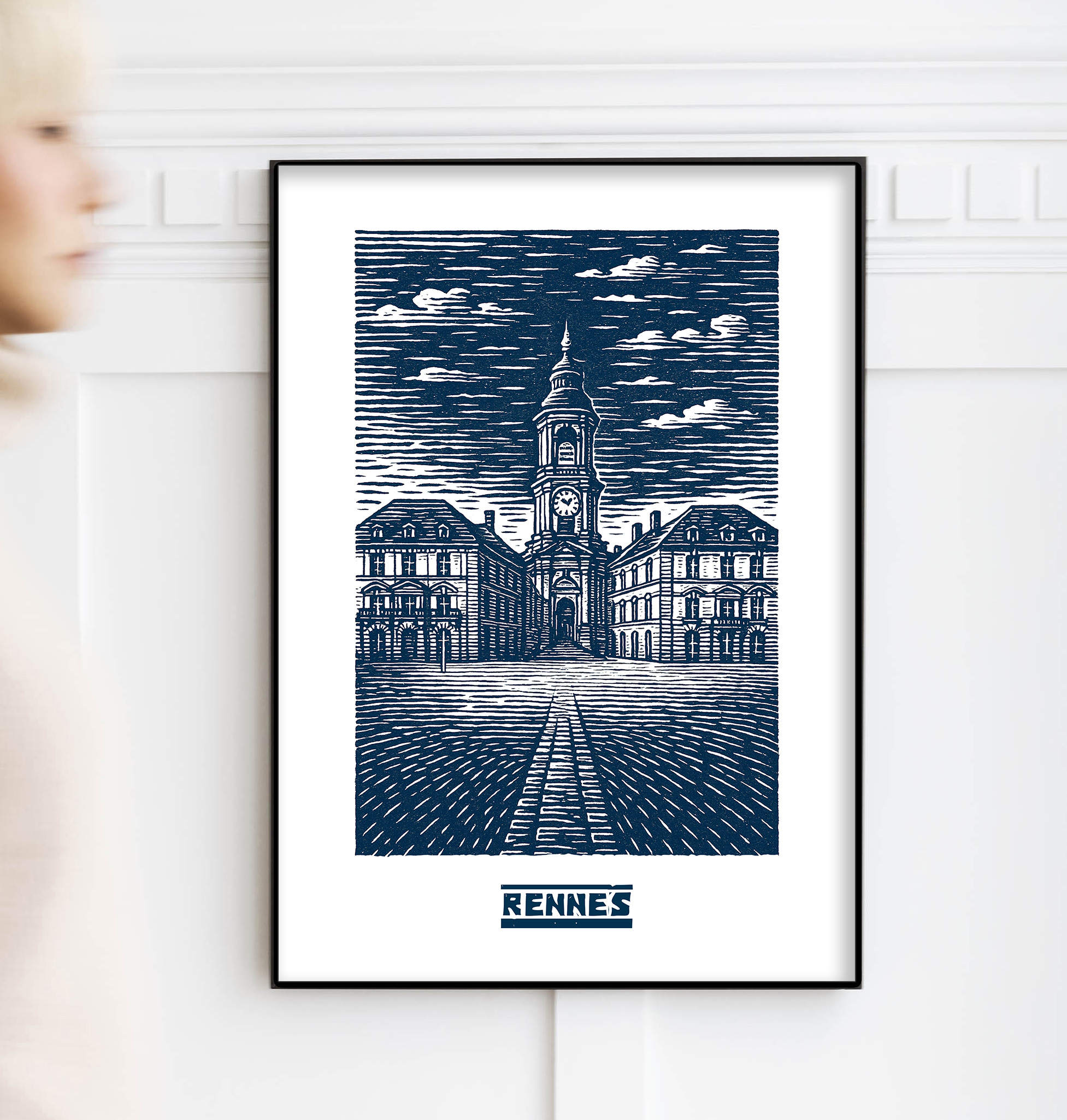 affiche Rennes La Mairie Bleue